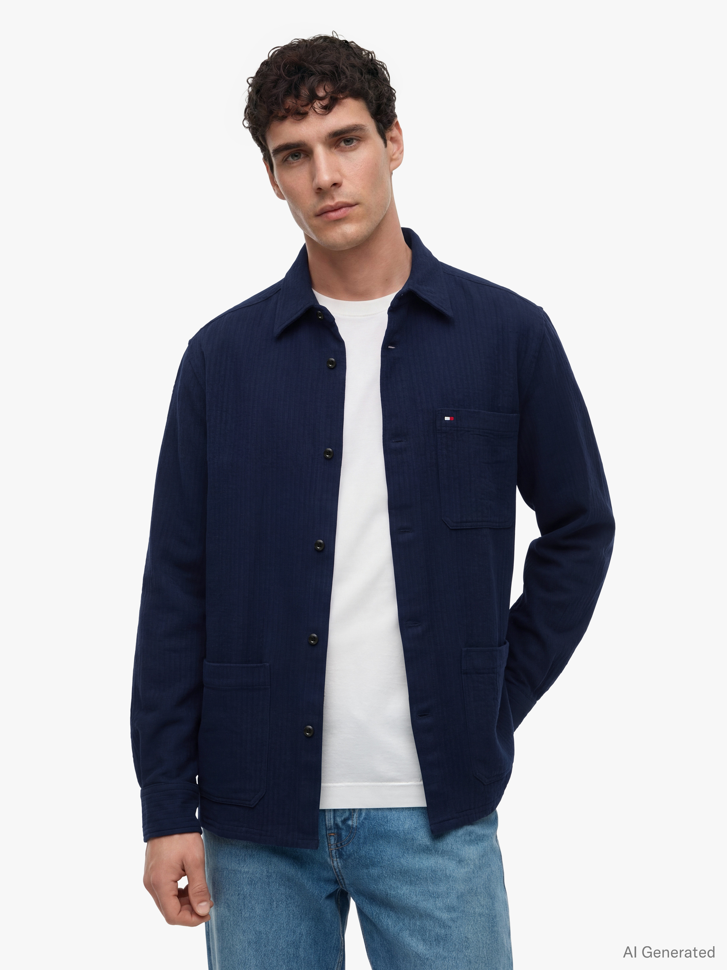 Structured Lyocell Overshirt