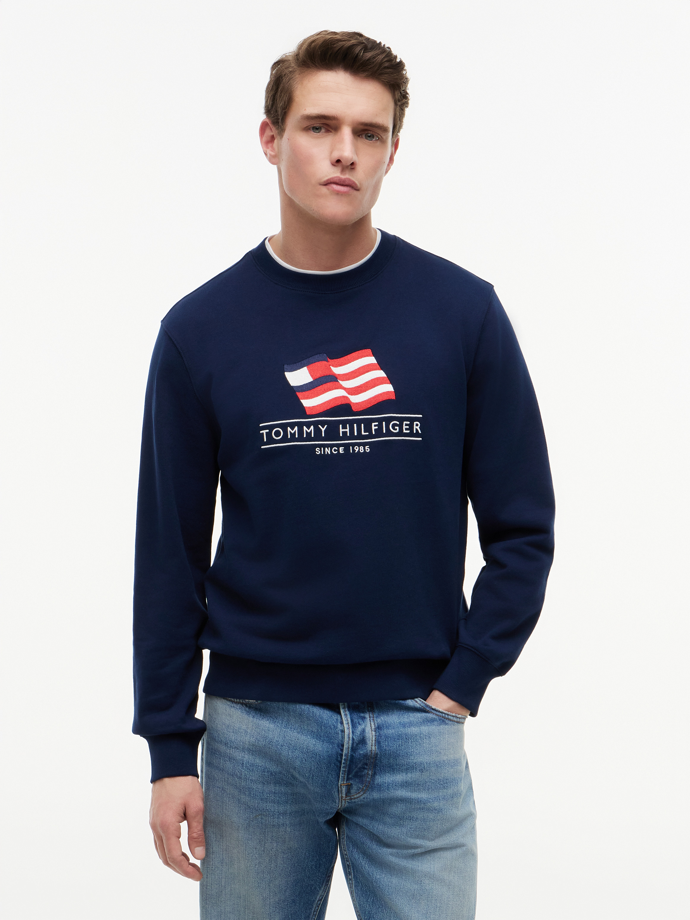 Americana Flag Crew Sweater