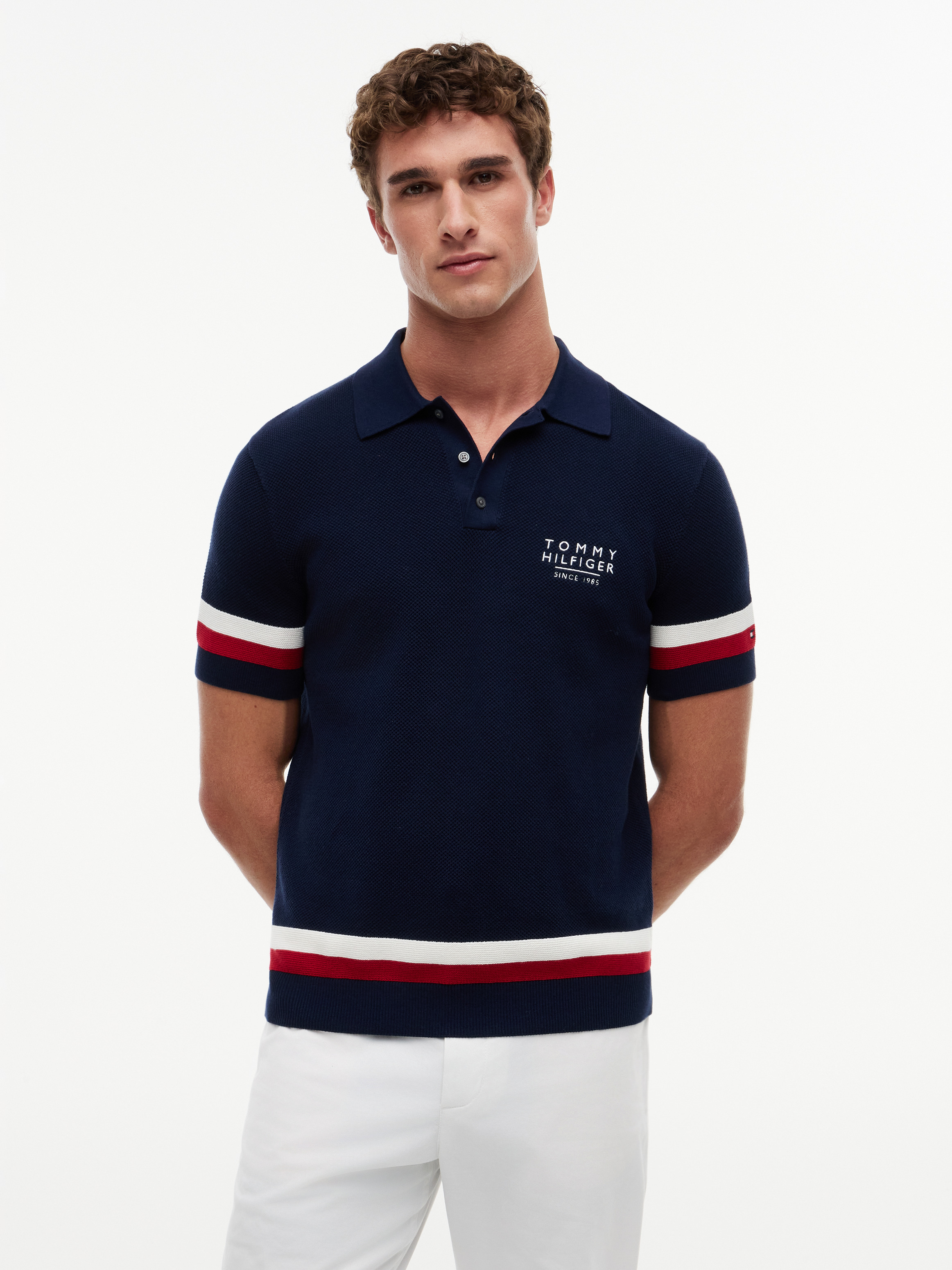 Regular Fit Signature Textured Polo Shirt