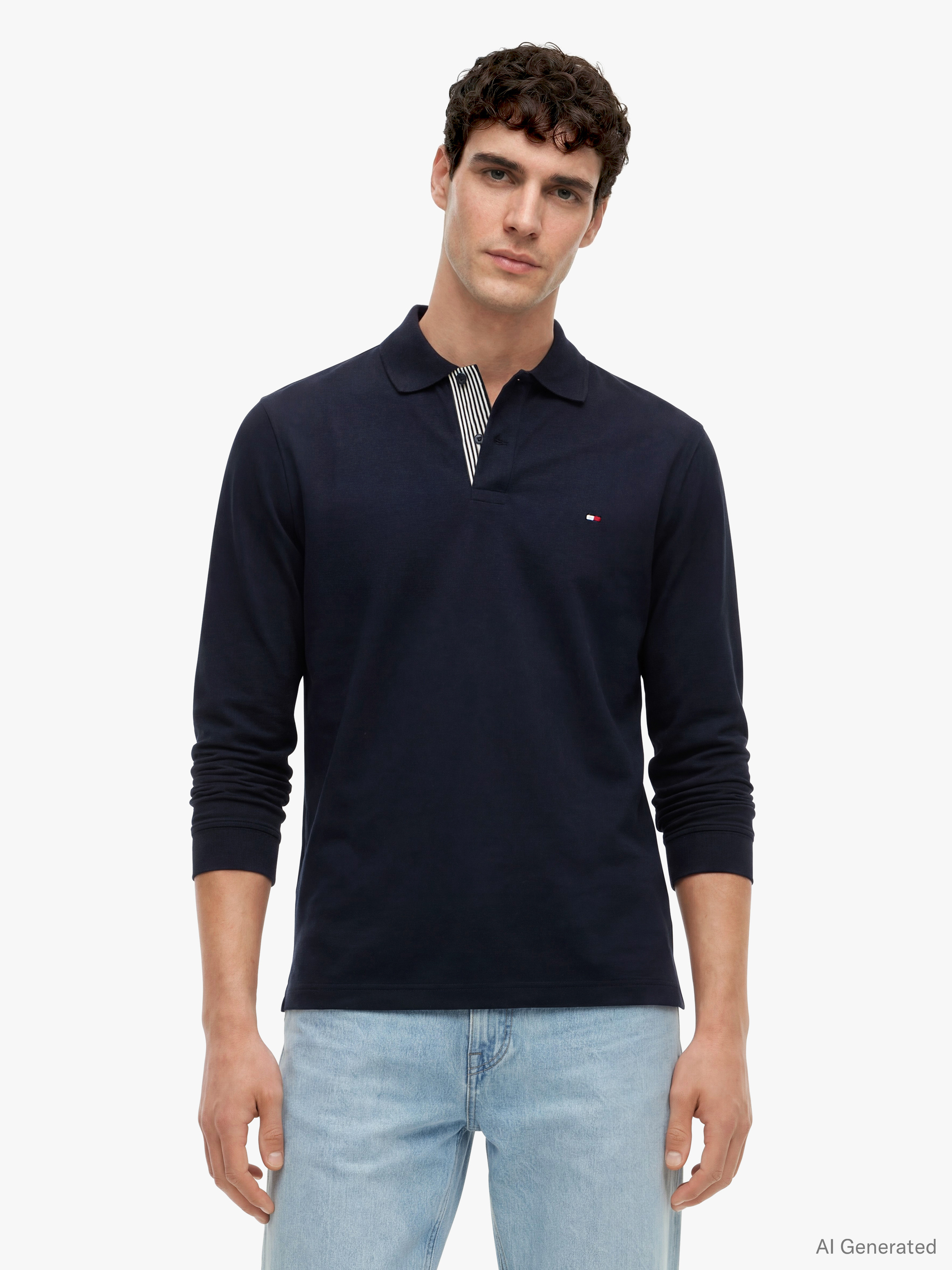Mercerised Jacquard Polo