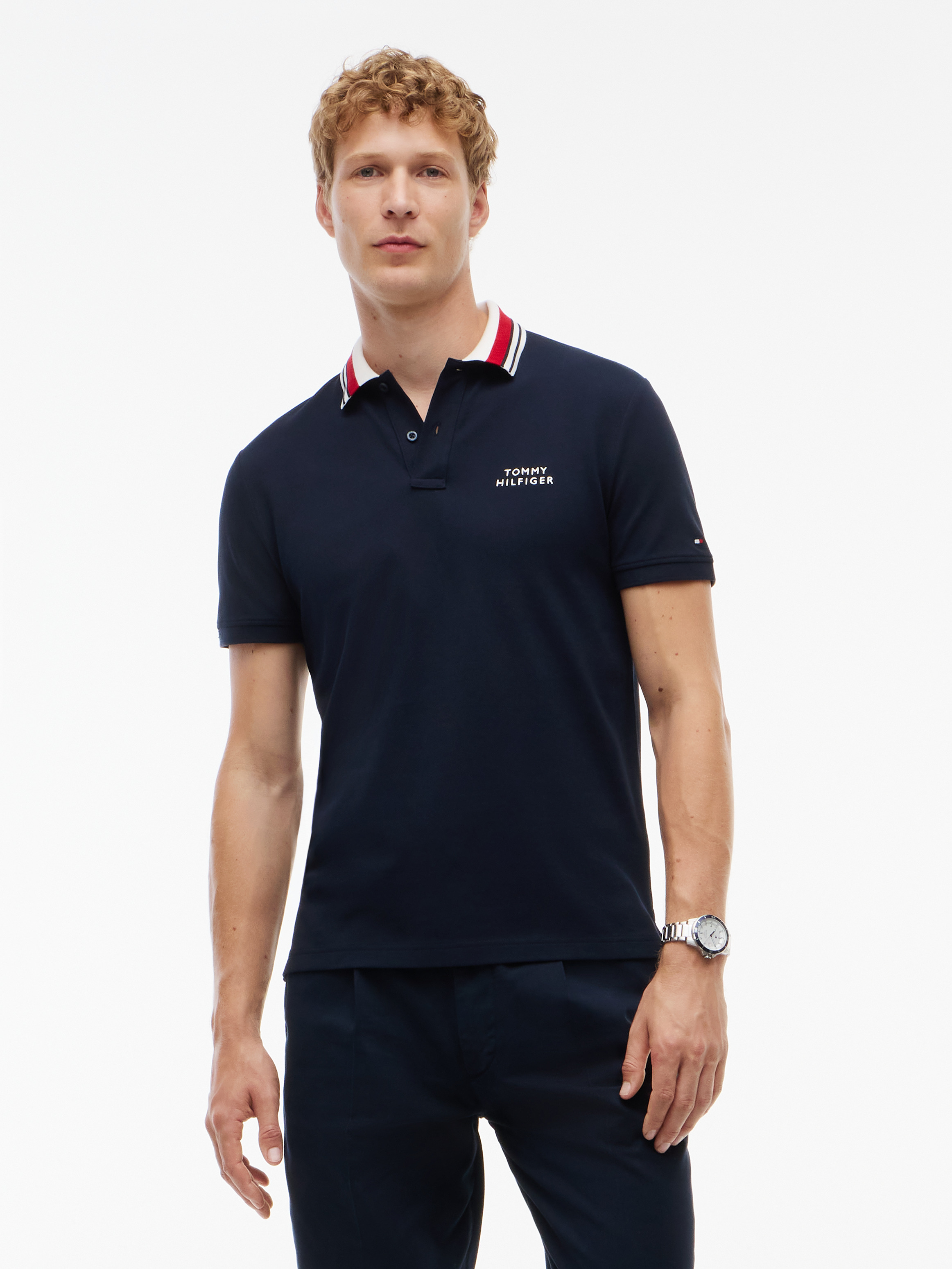 Regular Fit Tipped Collar Polo Shirt