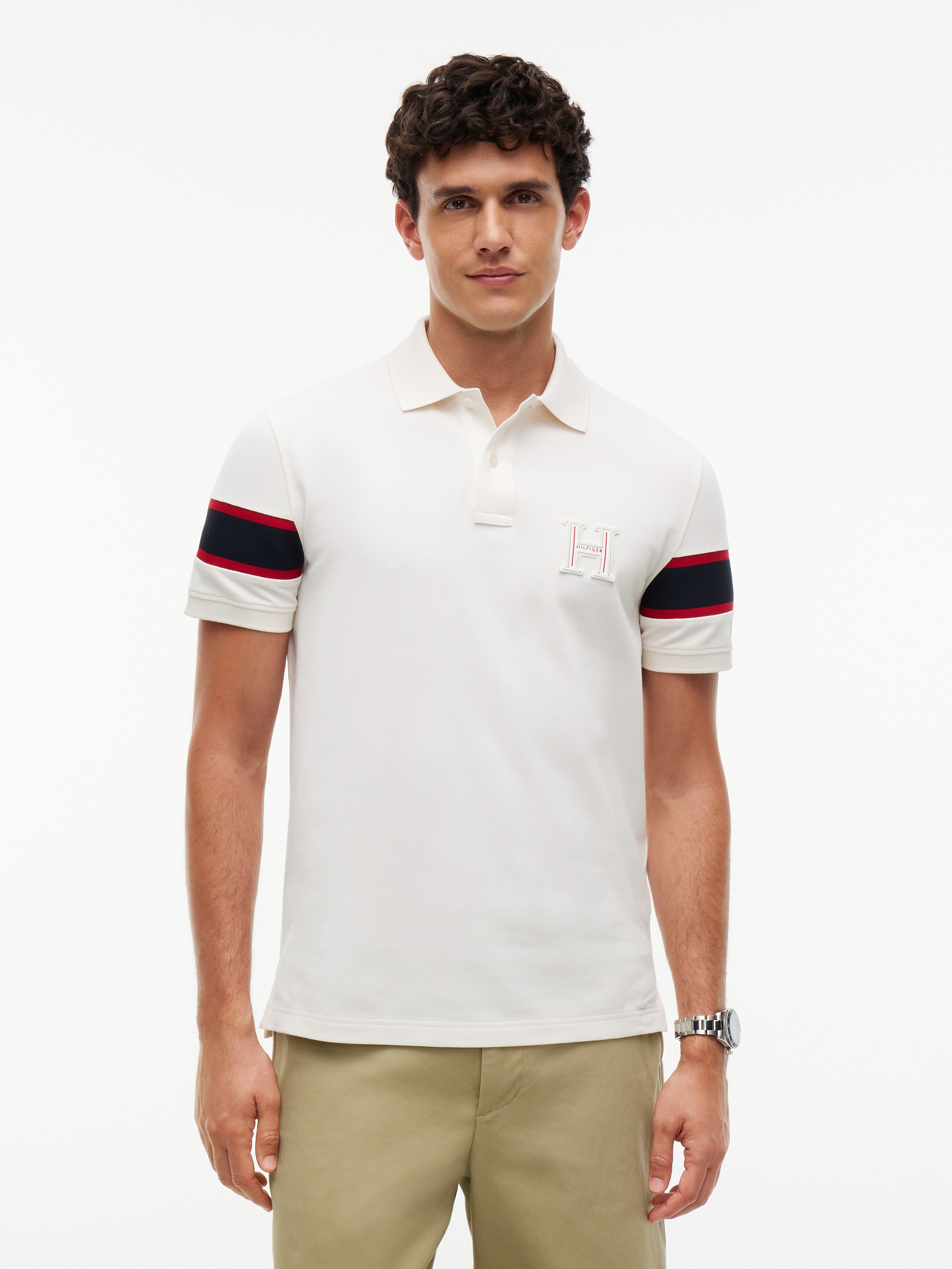Regular Fit Logo Stripe Polo Shirt