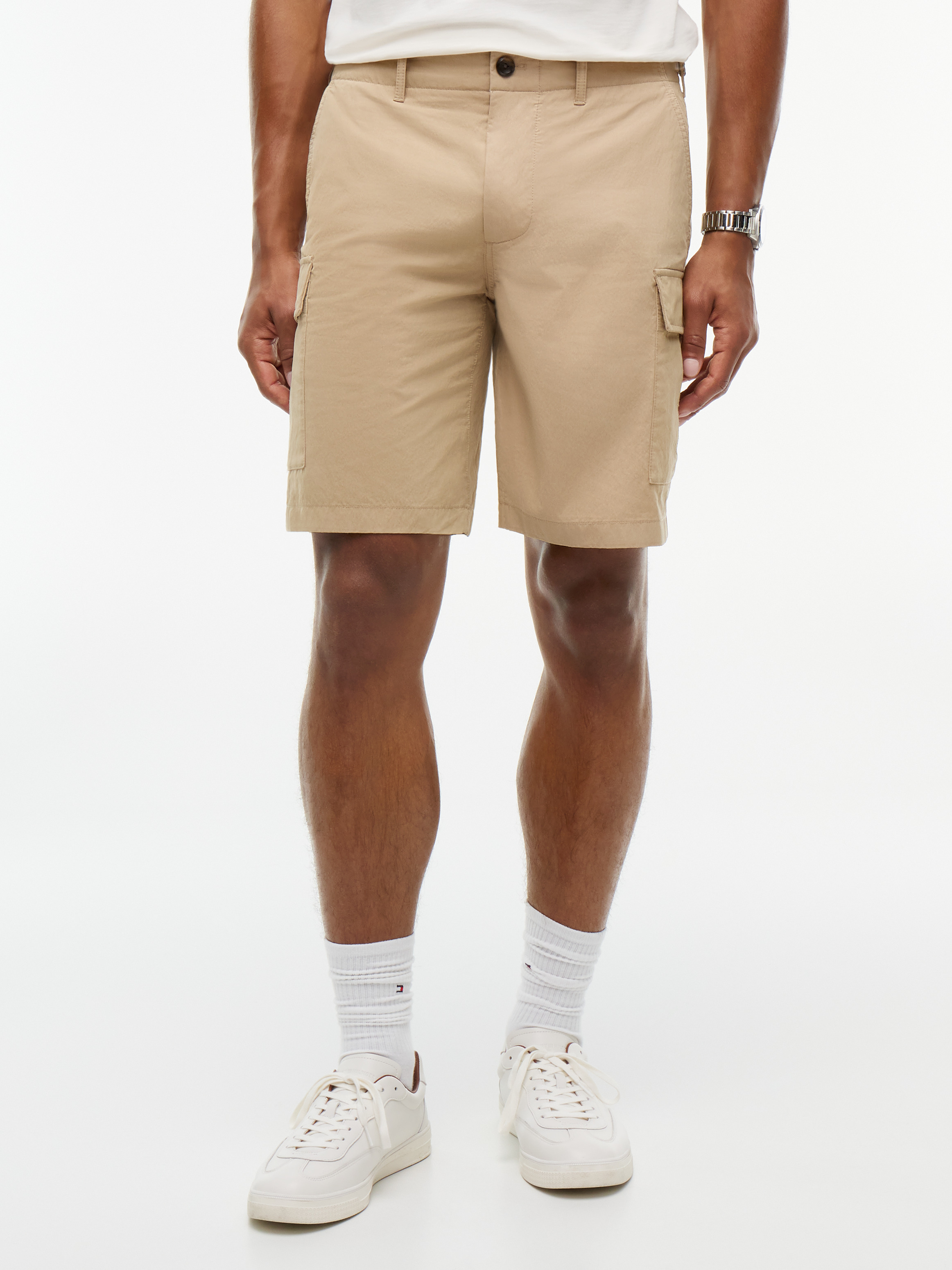 River Relaxed Straight Canvas Cargo Shorts