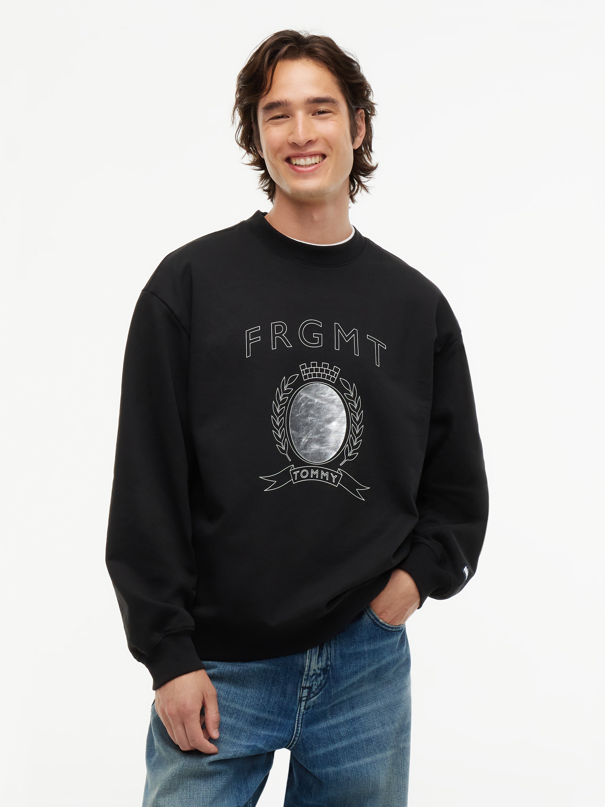 Tommy Hilfiger x FRGMT Crest Logo Crew Neck Sweatshirt