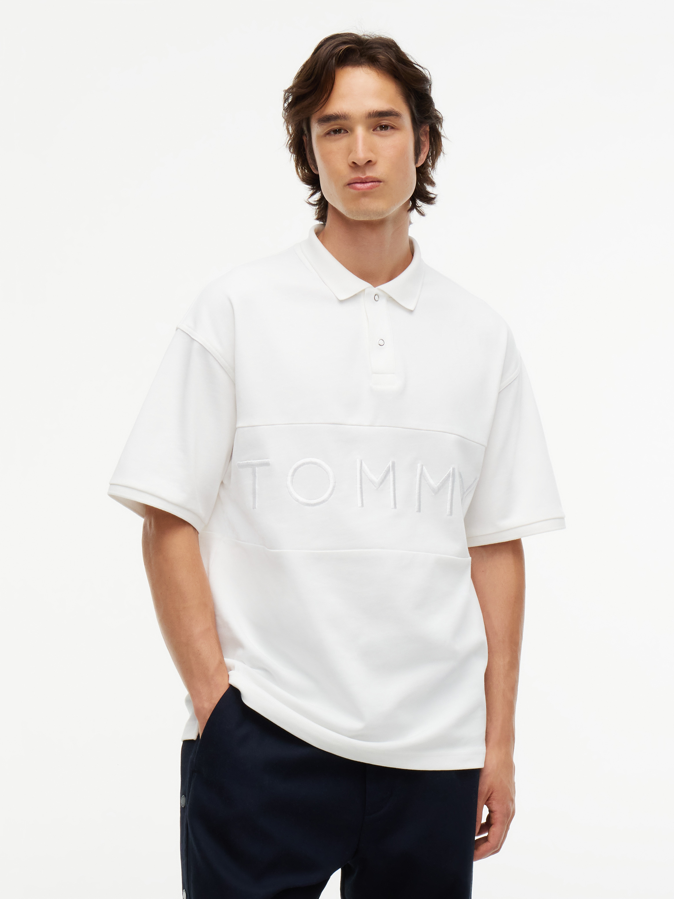 Tommy Hilfiger x FRGMT Relaxed Fit Jersey Rugby Shirt
