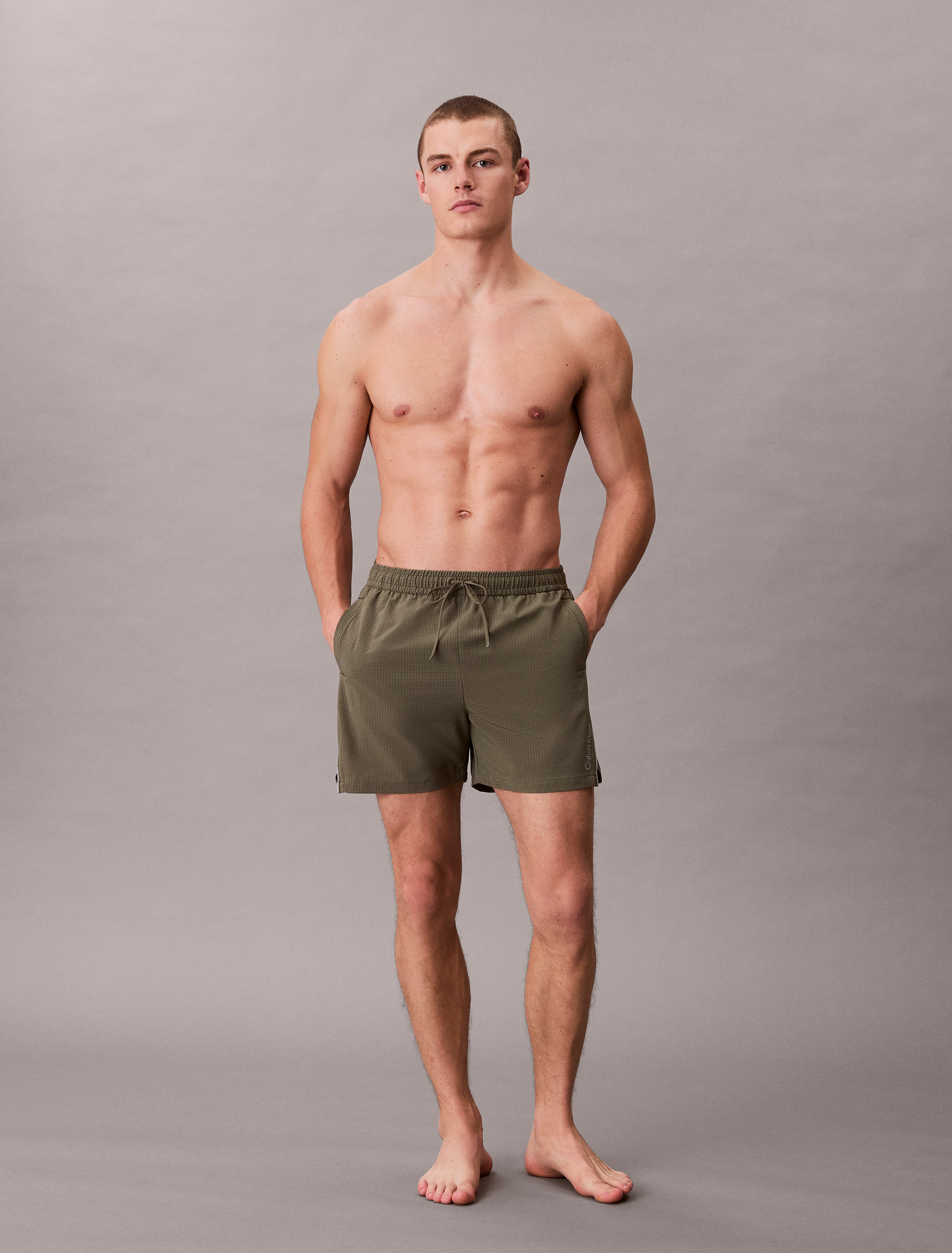 CK Tech Medium Drawstring Swim Shorts