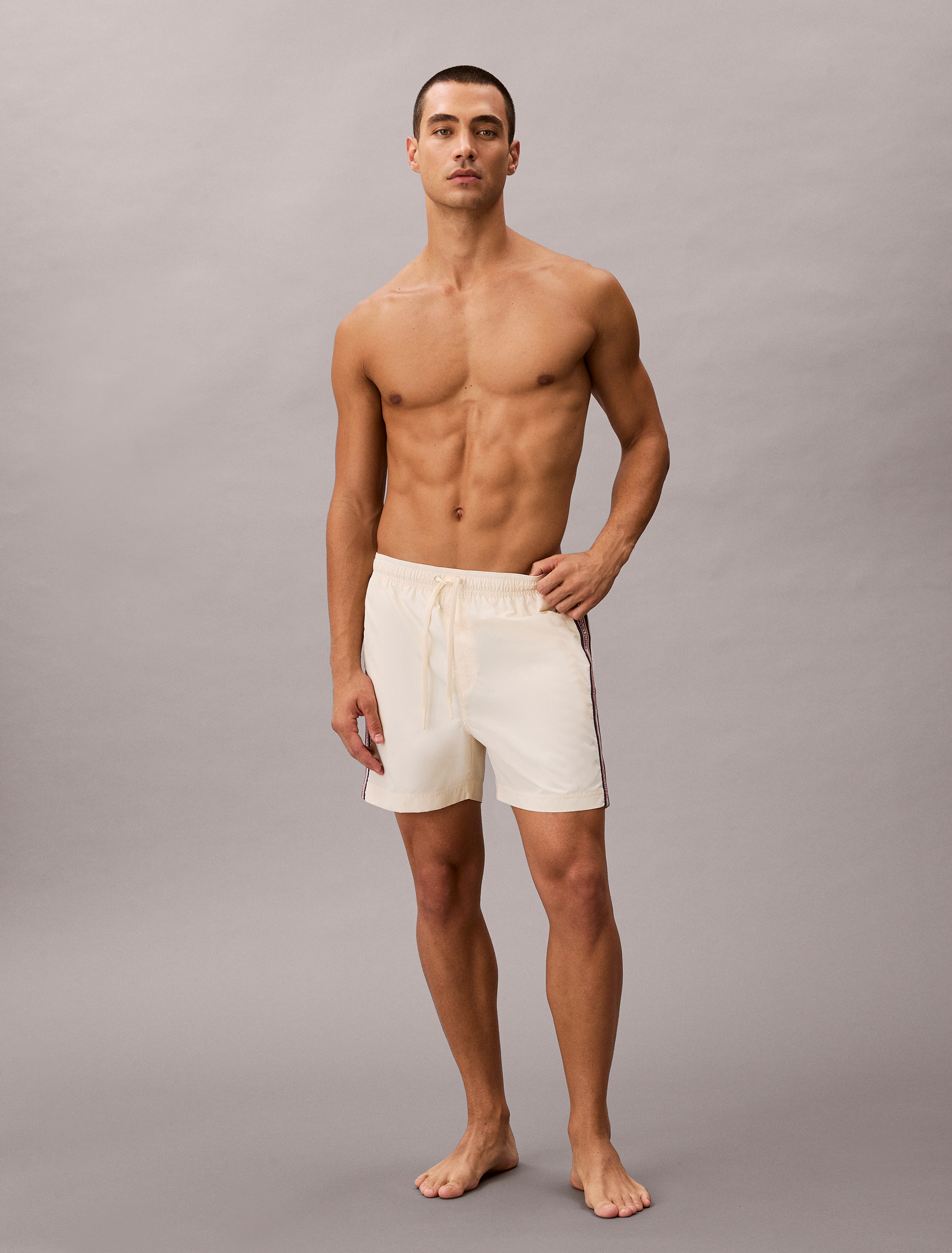 CK Icon Medium Drawstring Swim Shorts