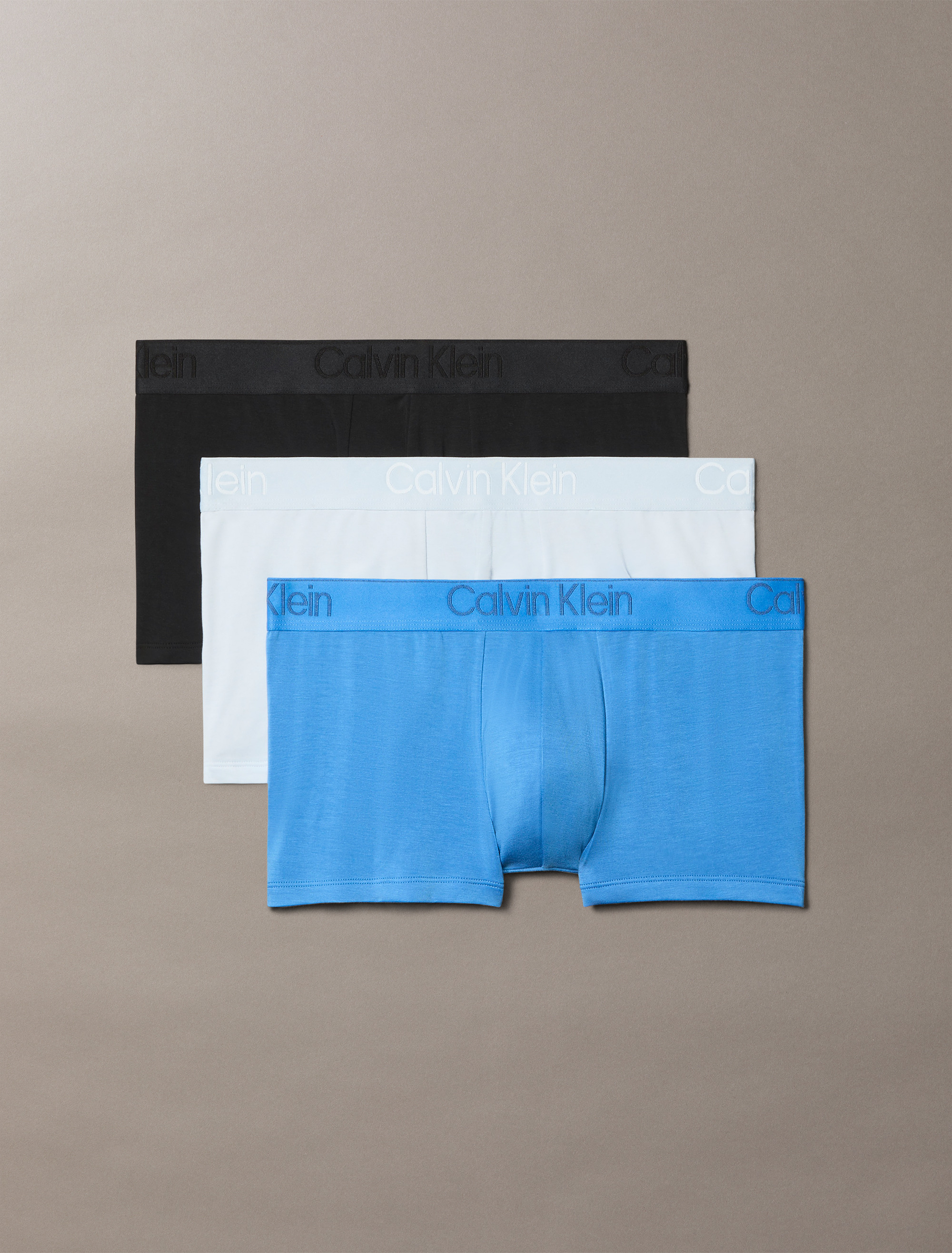 CK Black 3 Pack Low Rise Trunks