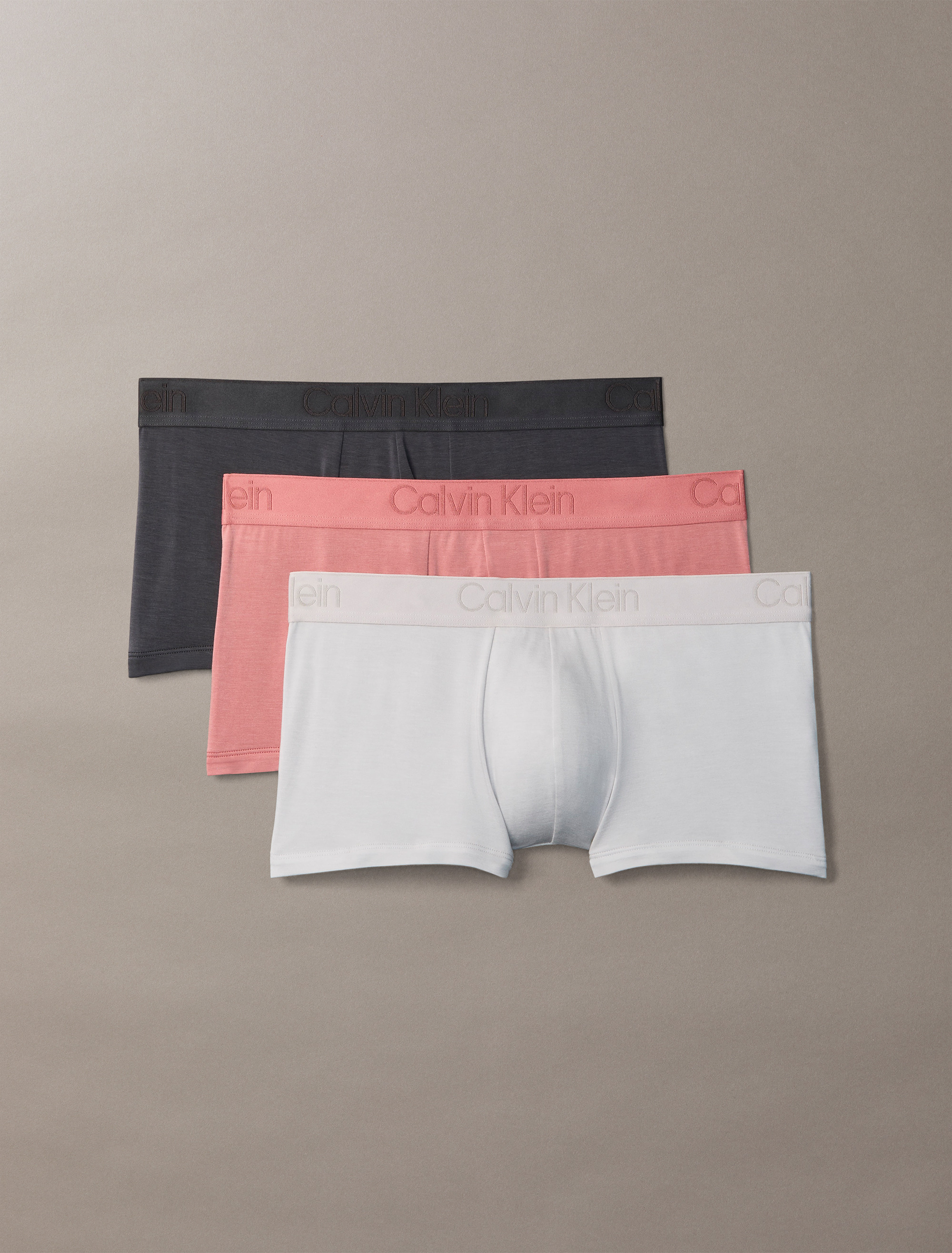 CK Black 3 Pack Low Rise Trunks