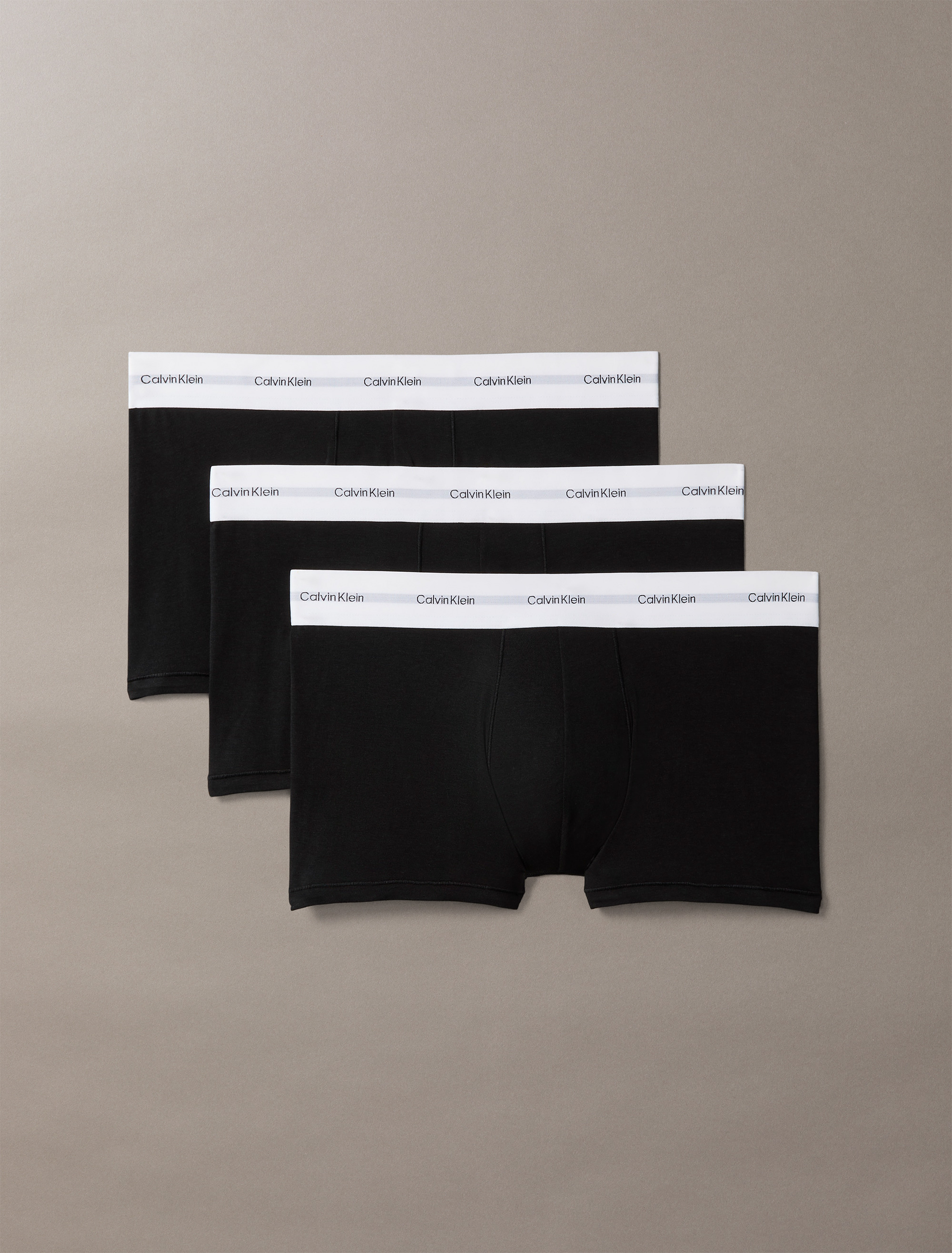 ★ ★ Men's Icon Cotton Stretch 2PK Trunks 2 Pack Icon Cotton Stretch Trunks | white | Calvin Klein