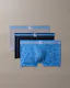 Graphic Monogram Cotton Stretch 3-Pack Trunks