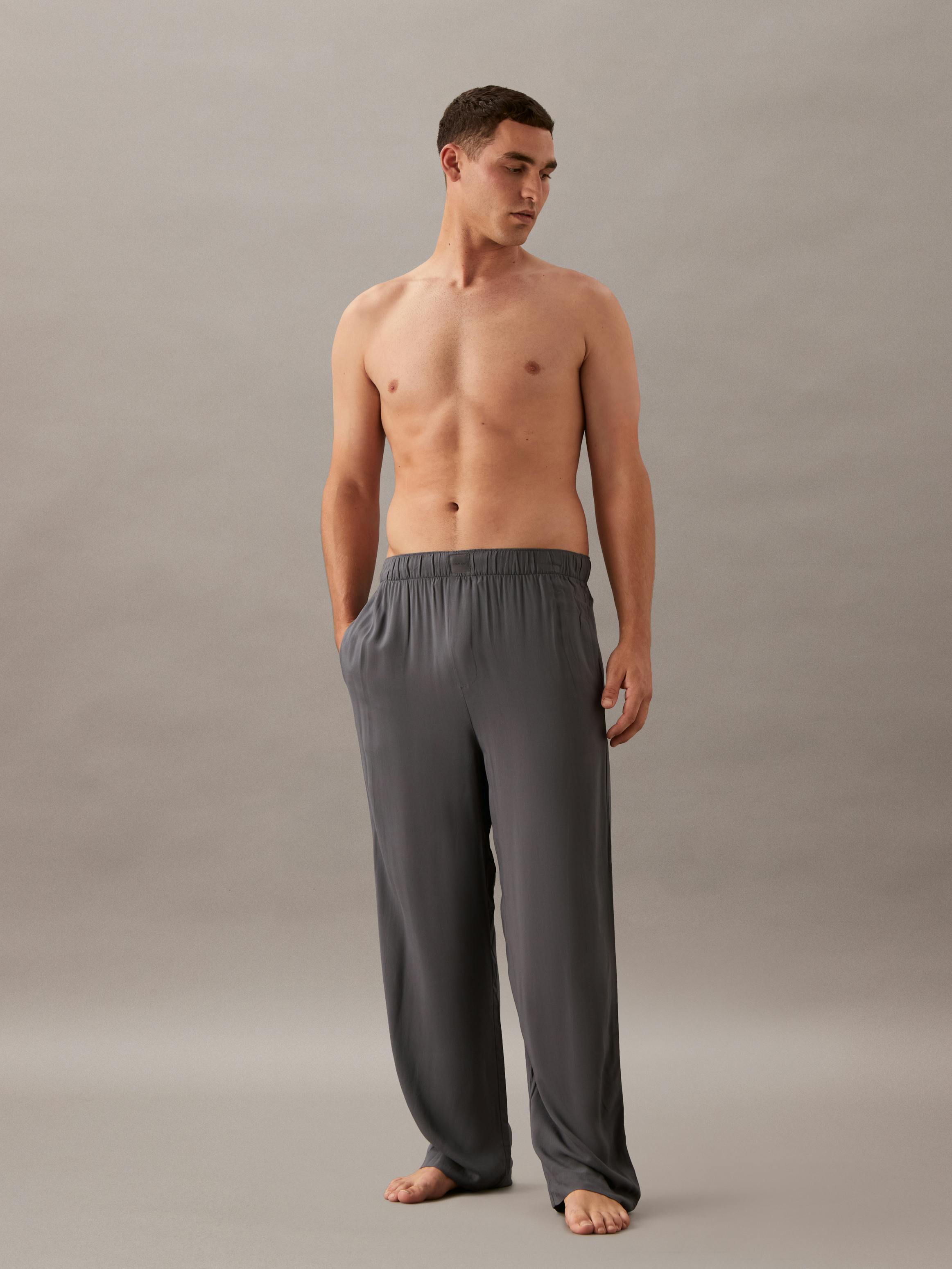 Grey Ck Pjs Mens Pyjama Pants Calvin Klein