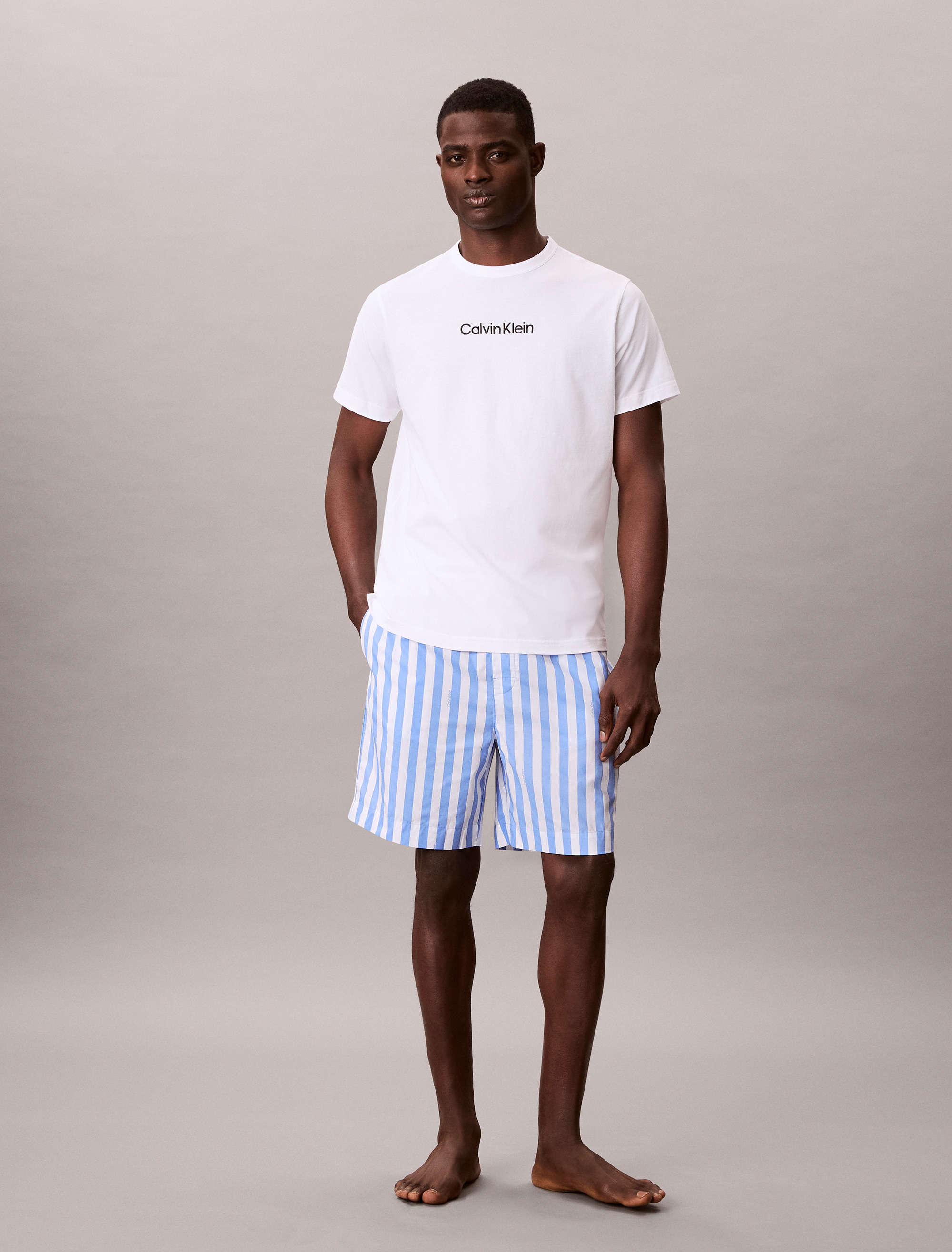 Cotton Poplin Sleep Tee and Shorts Set