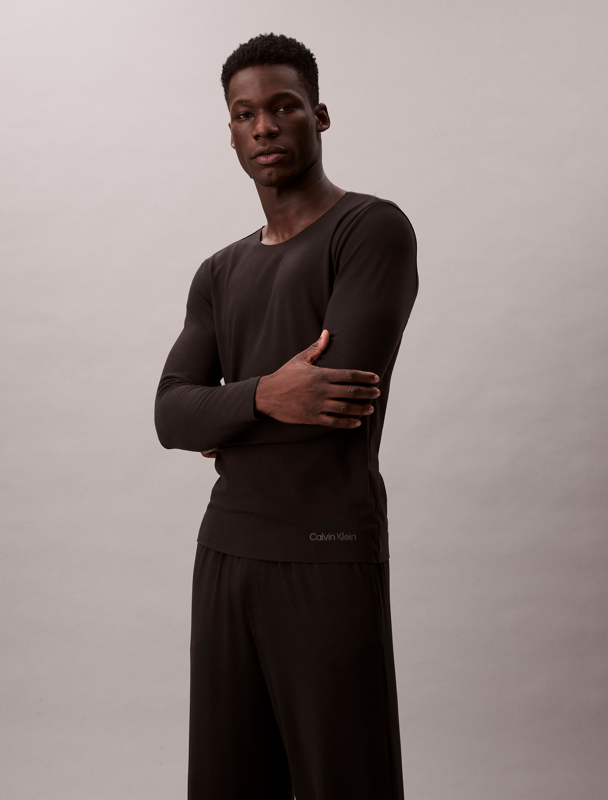 Long Sleeve Scoop Neck Sleep Top