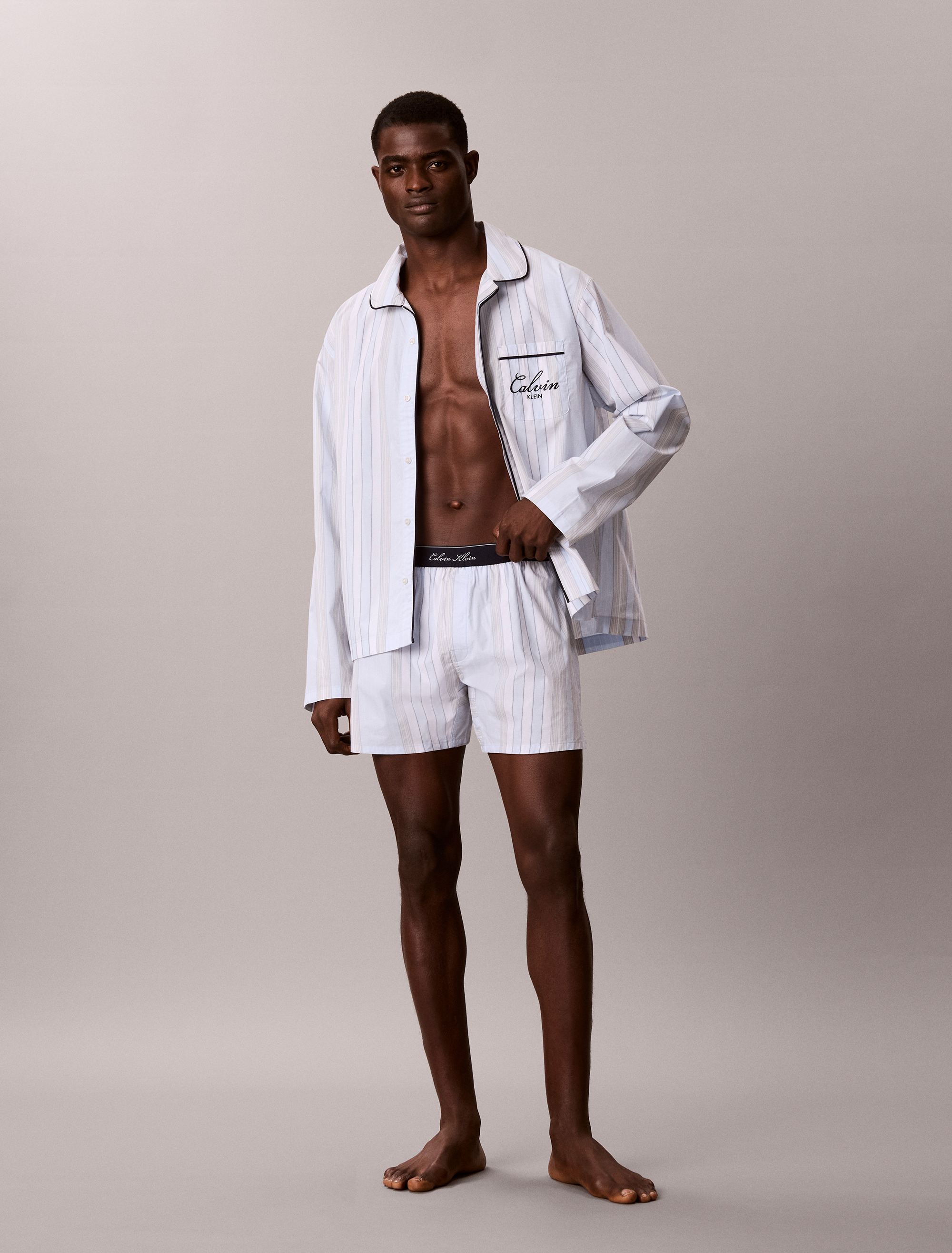 Cotton Poplin Script Boxer