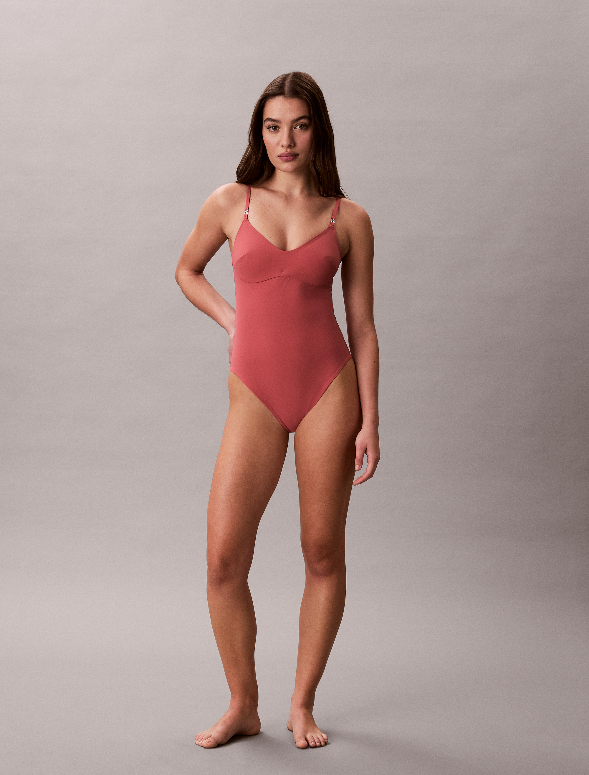 CK Tailored Cut Out Swimsuit