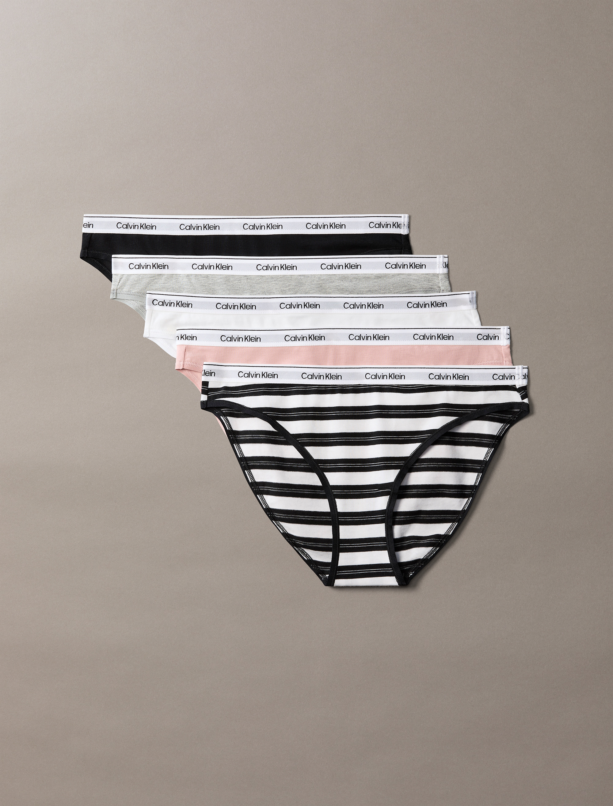 Icon Logo 5 Pack Low Rise Bikini Briefs