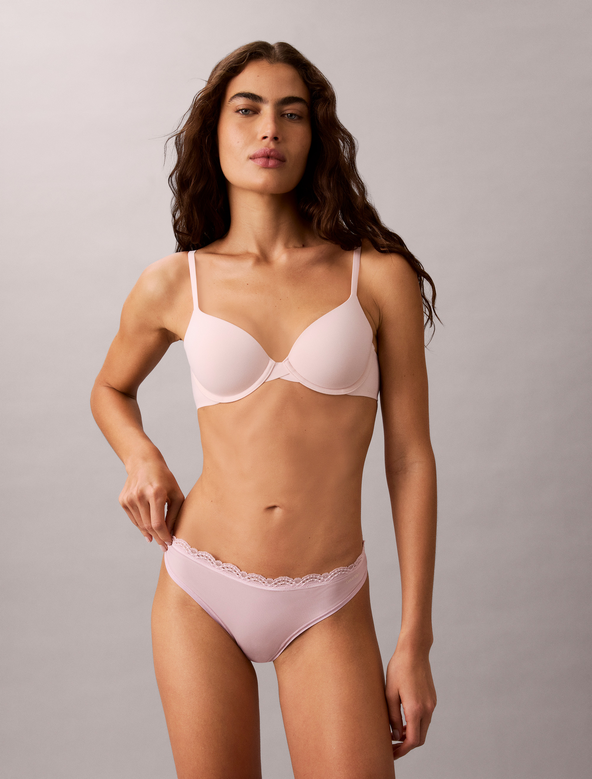 Micro Stretch with Lace Thong