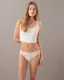 CK Logo Lace Trim Low Rise Thong