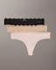 Micro Stretch with Lace 3 Pack Thongs