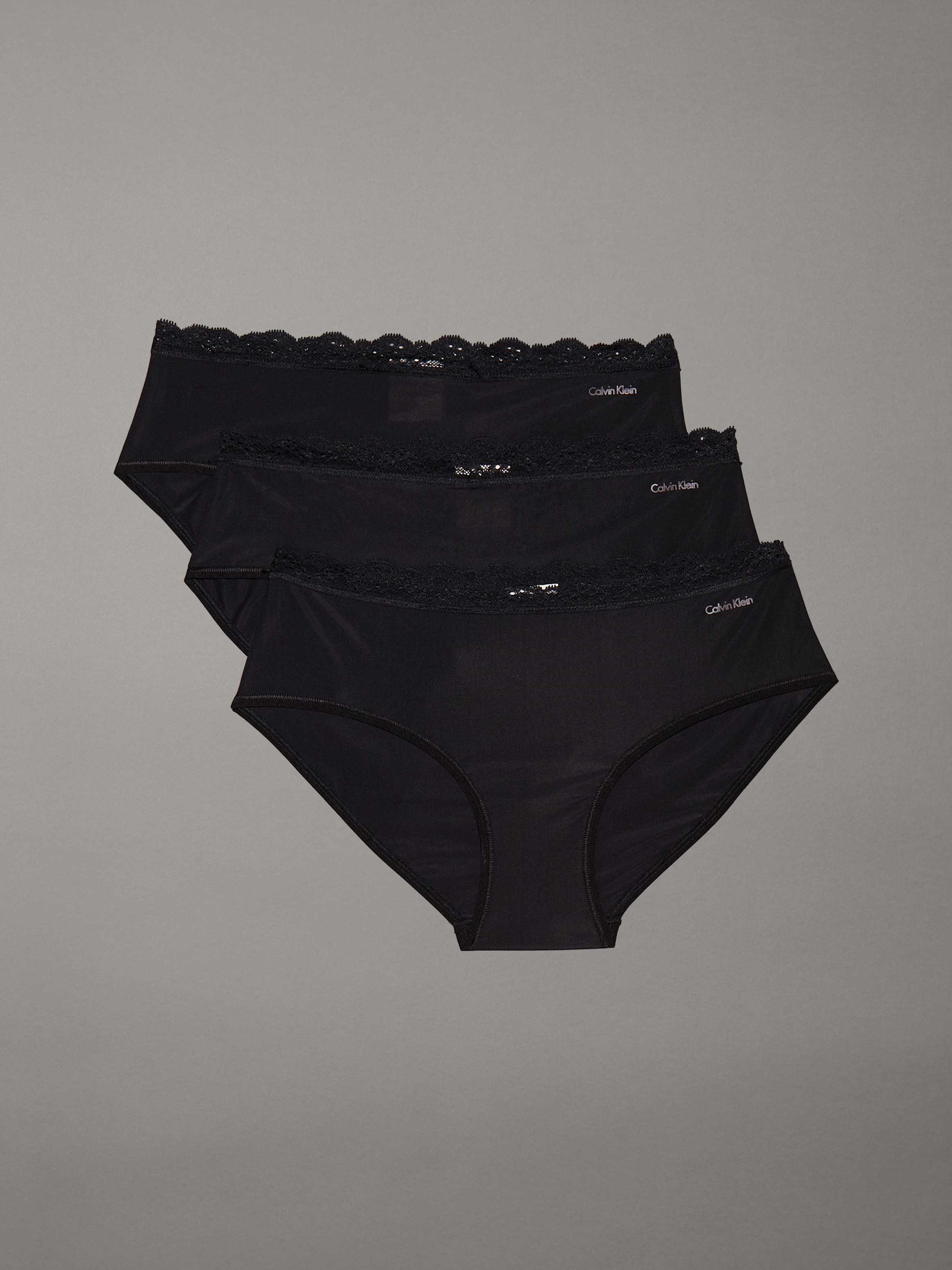 Micro Stretch with Lace 3 Pack Hipster Briefs