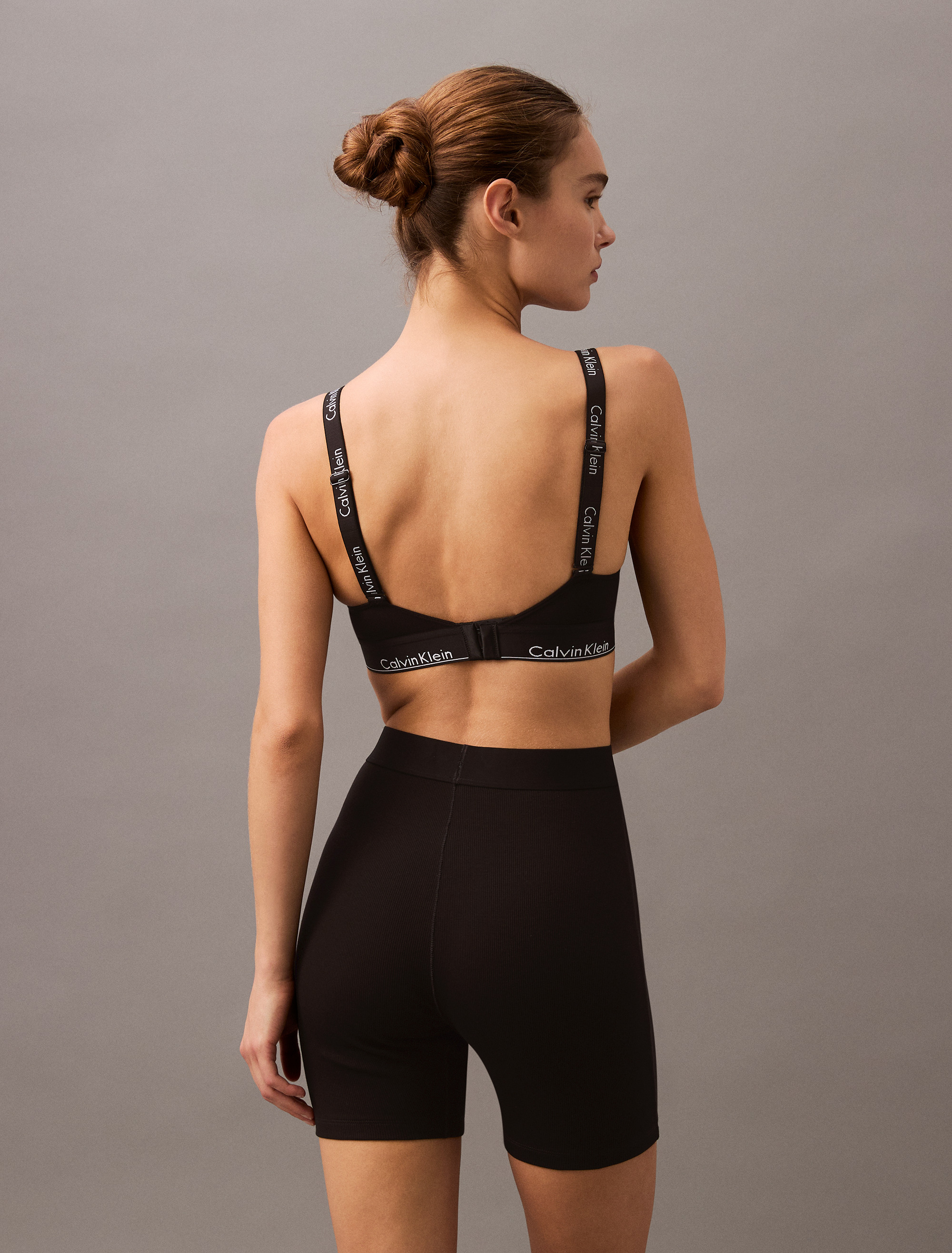 ブラジャー＆ショーツ   Women's Lightly Lined Bralette Black QF7059-UB1 Calvin Klein Jeans - LIGHTLY LINED BRALETTE - MODERN COTTON