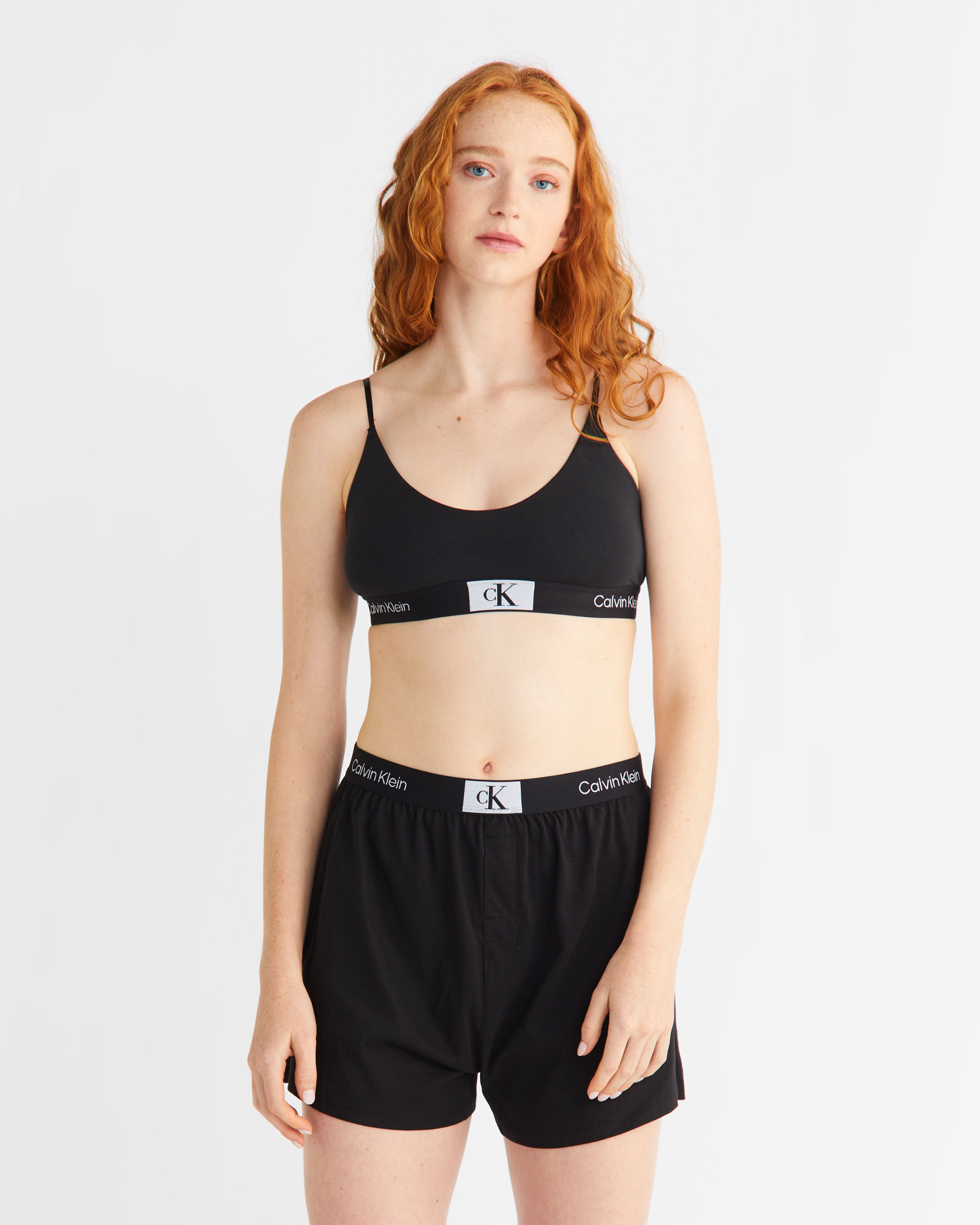 Calvin klein monogram clearance bralette black