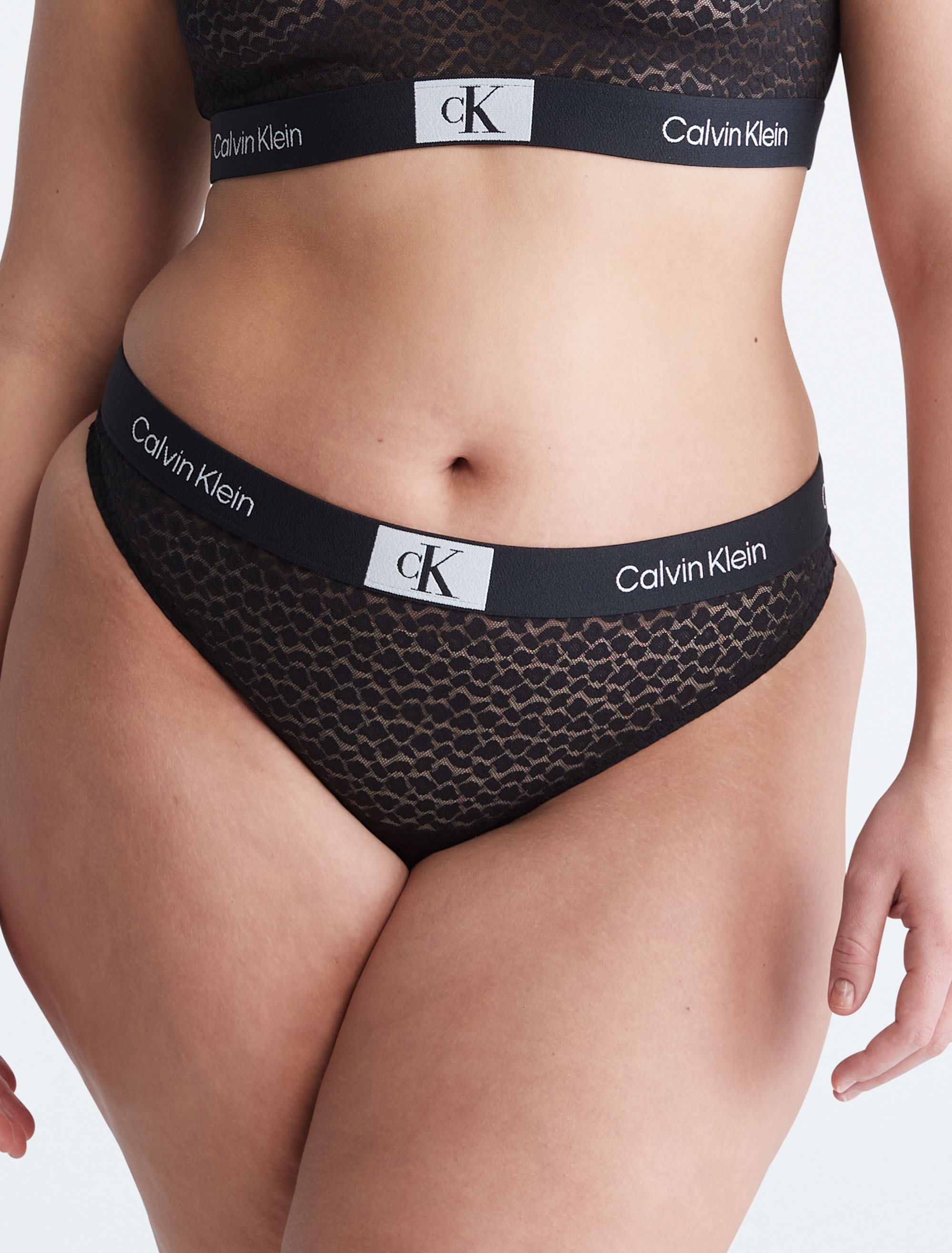 Plus Size CK96 Animal Lace Thong Calvin Klein