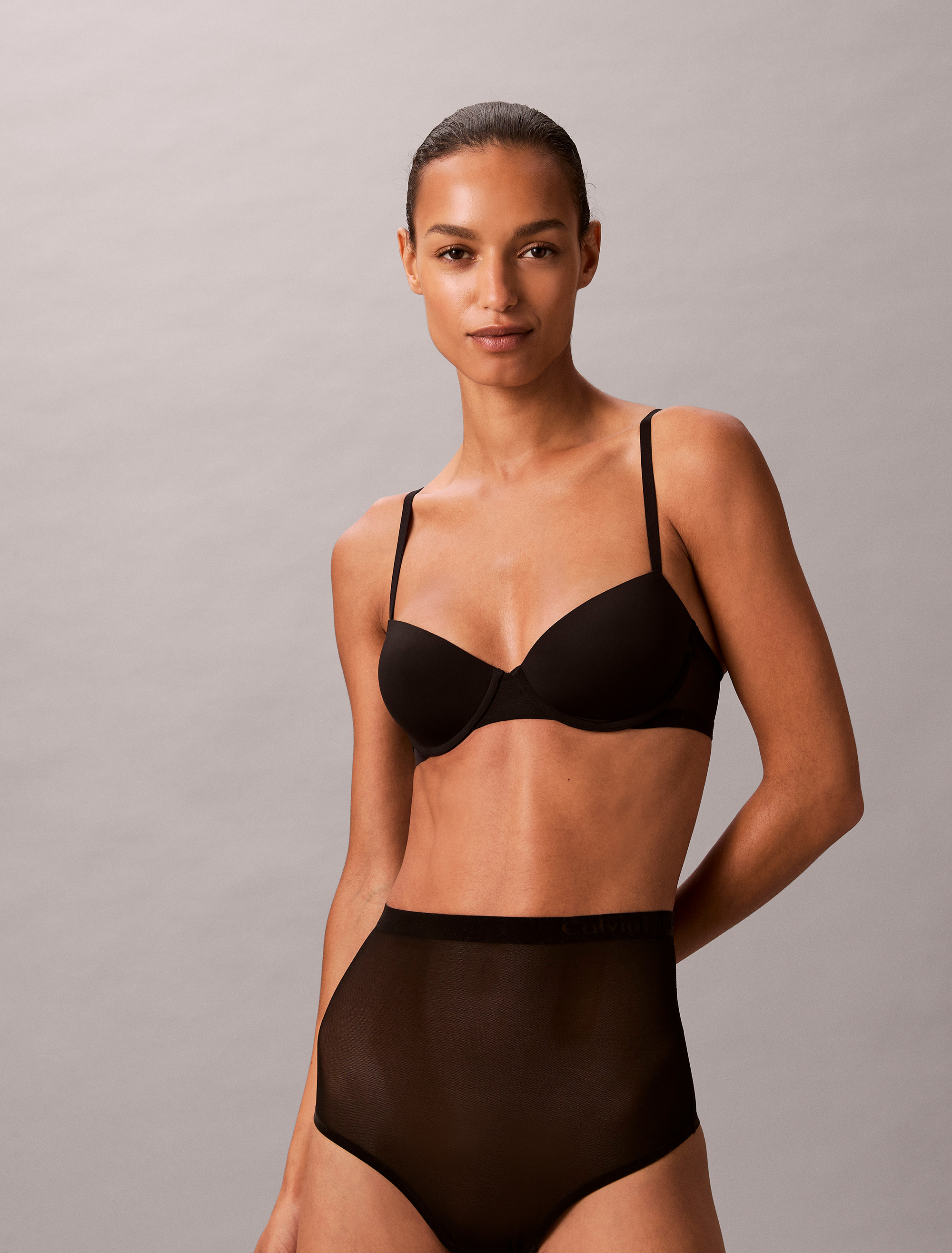 Minimalist Mesh Lift Demi Bra