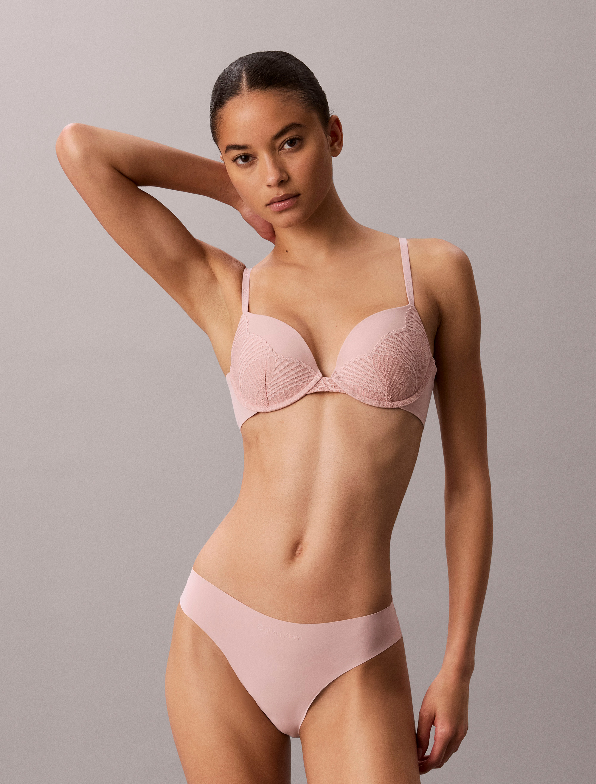 Perfectly Fit Lace Push Up Plunge Bra