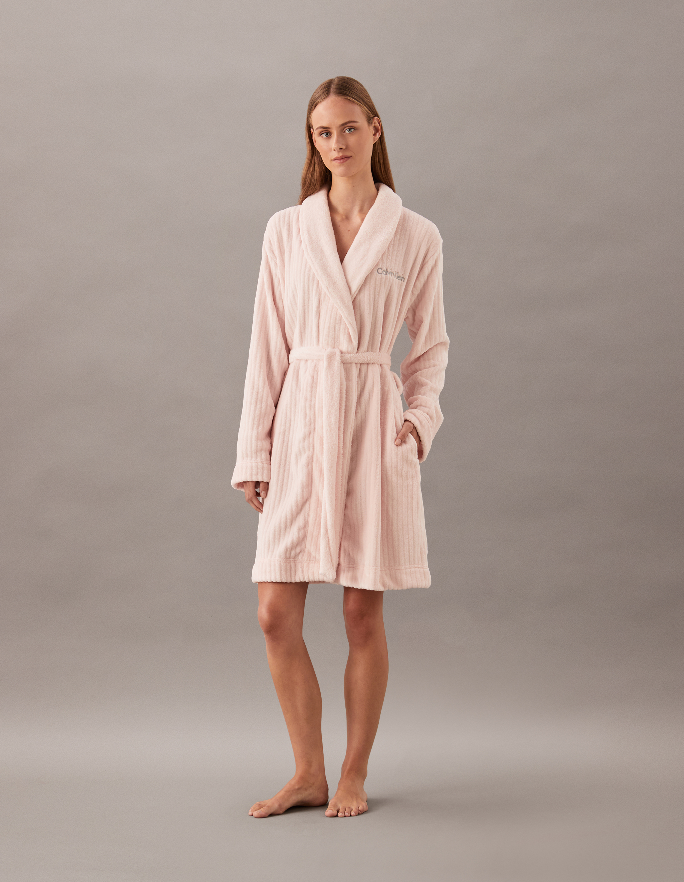 Plush Monogram Robe