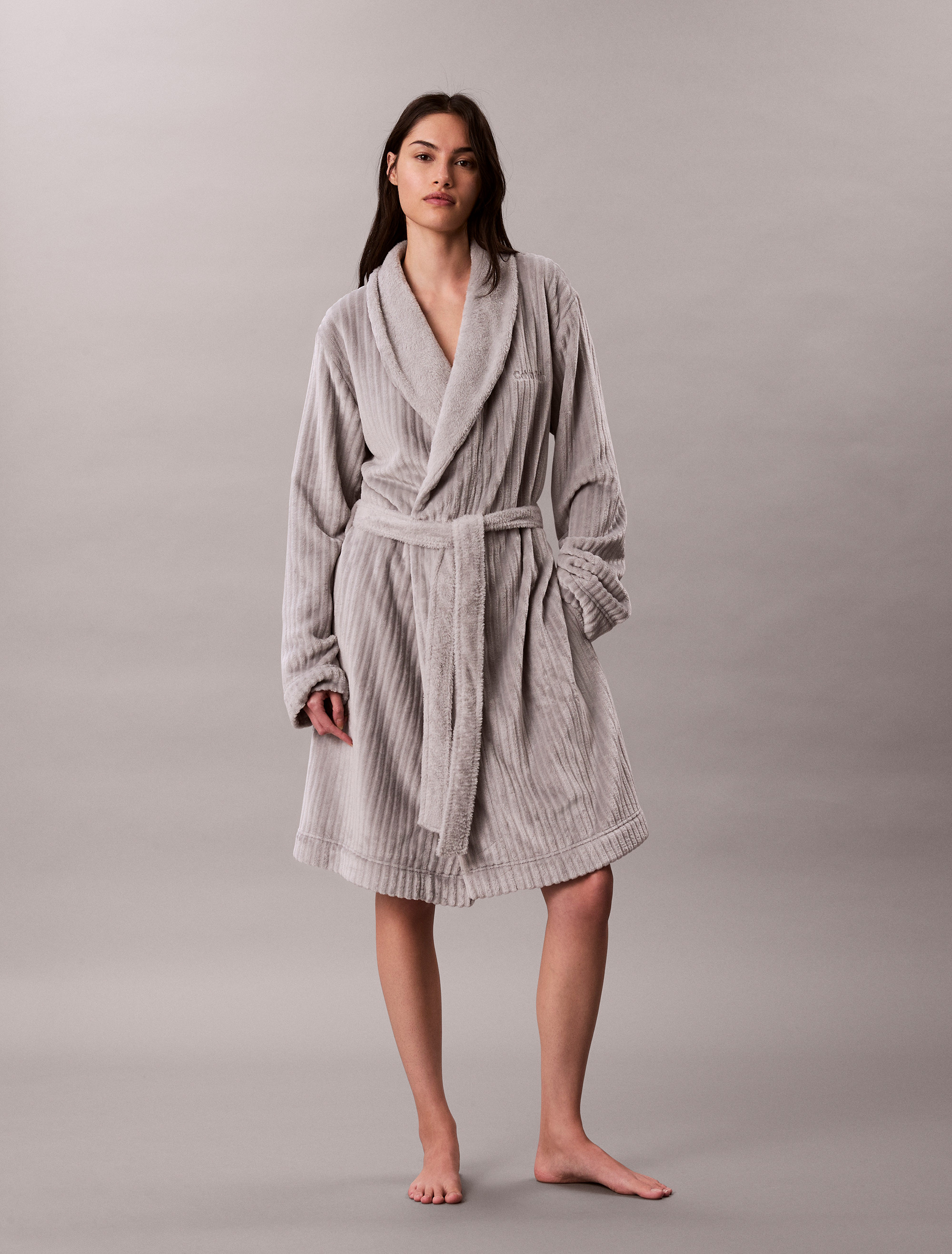 Plush Monogram Robe
