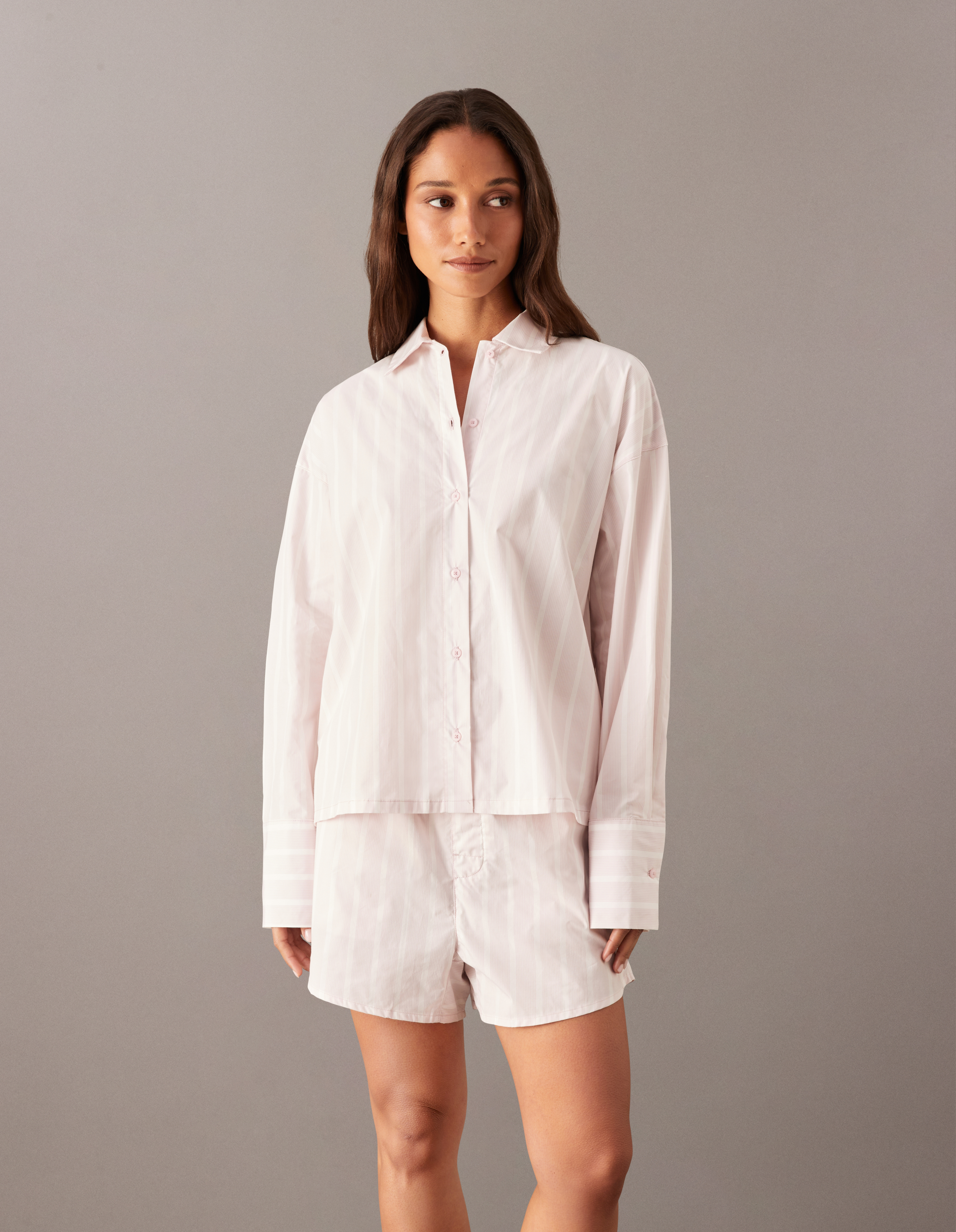 Cotton Poplin Pyjama Shirt
