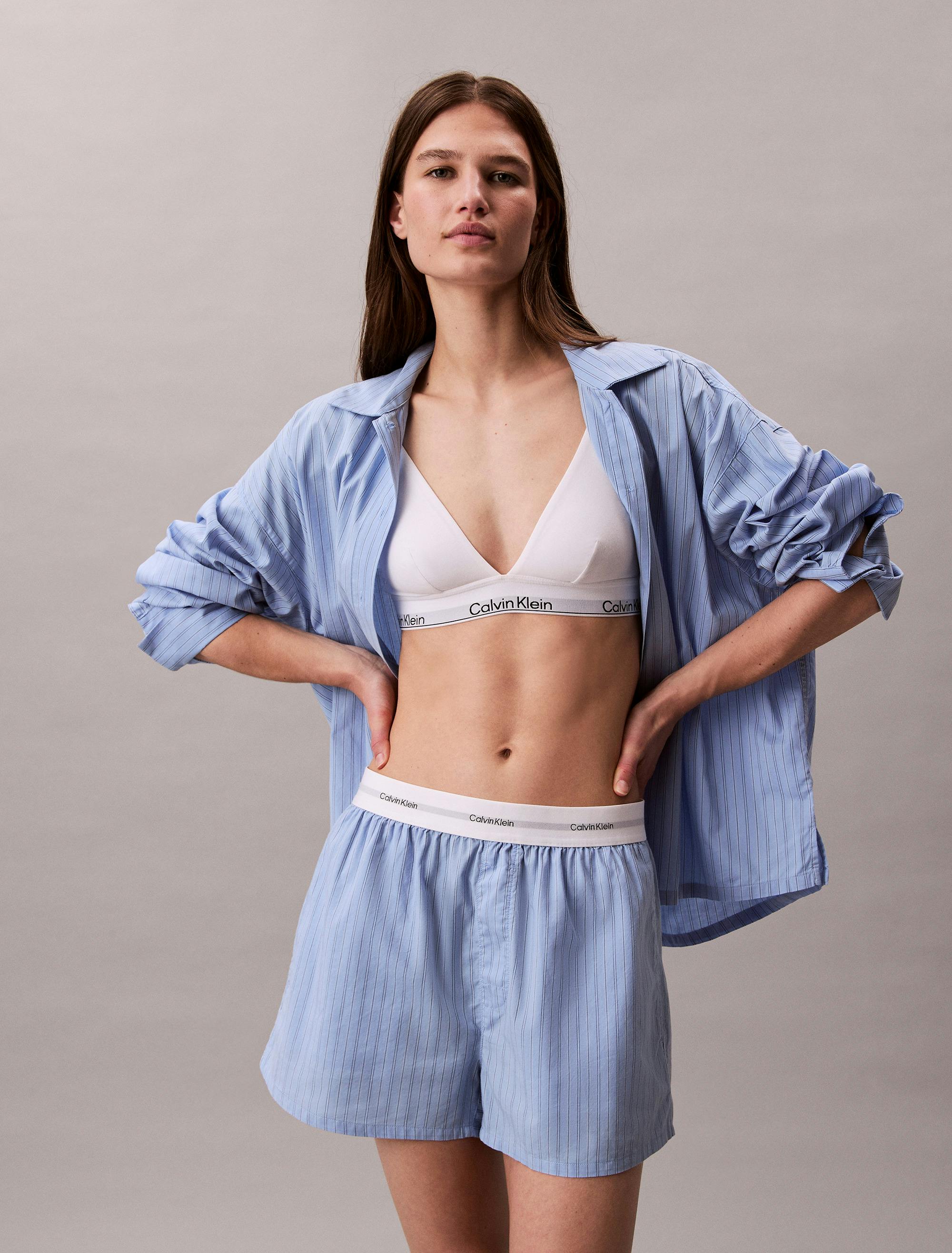 Cotton Poplin Lounge Shorts Calvin Klein