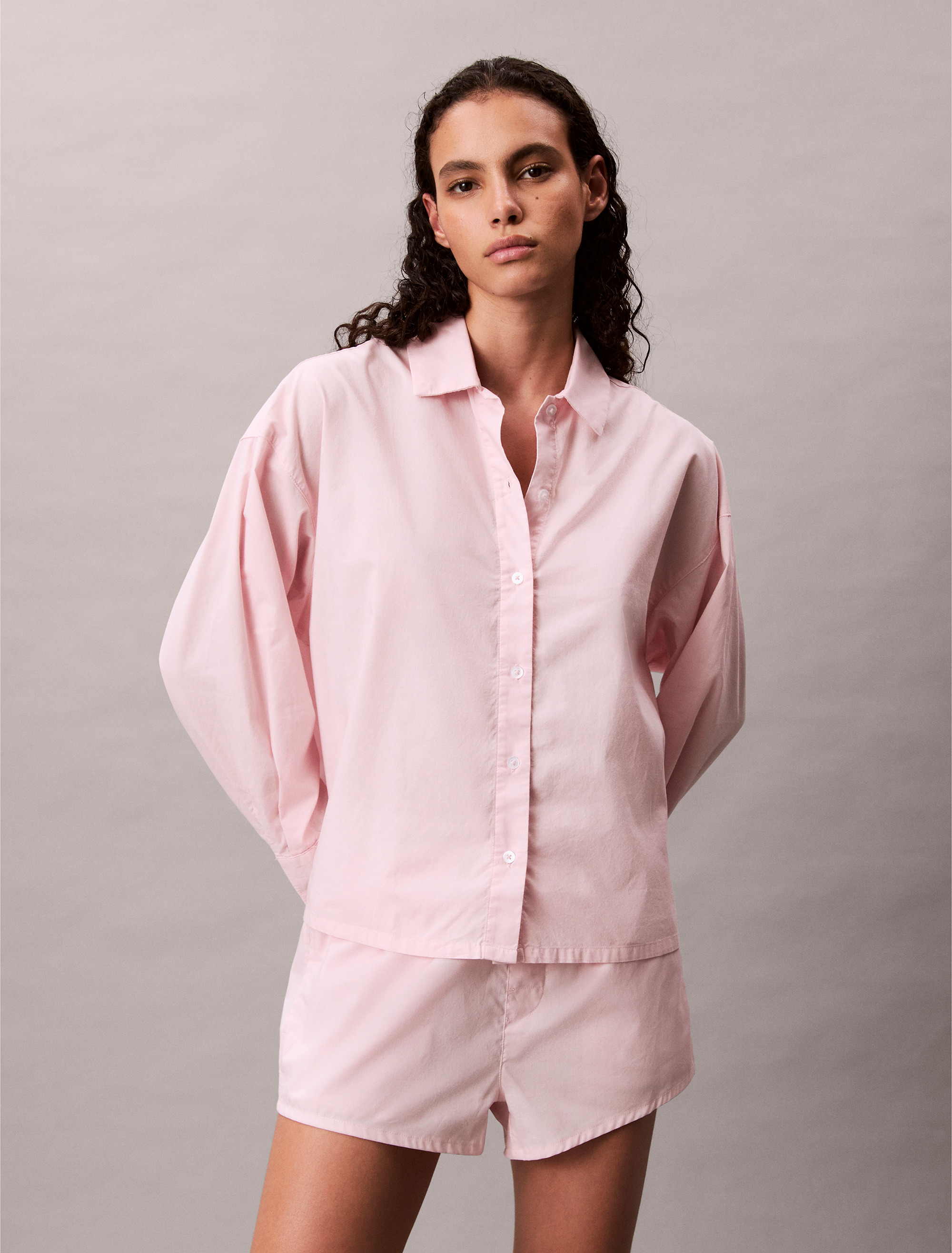 Cotton Poplin Lounge Shorts