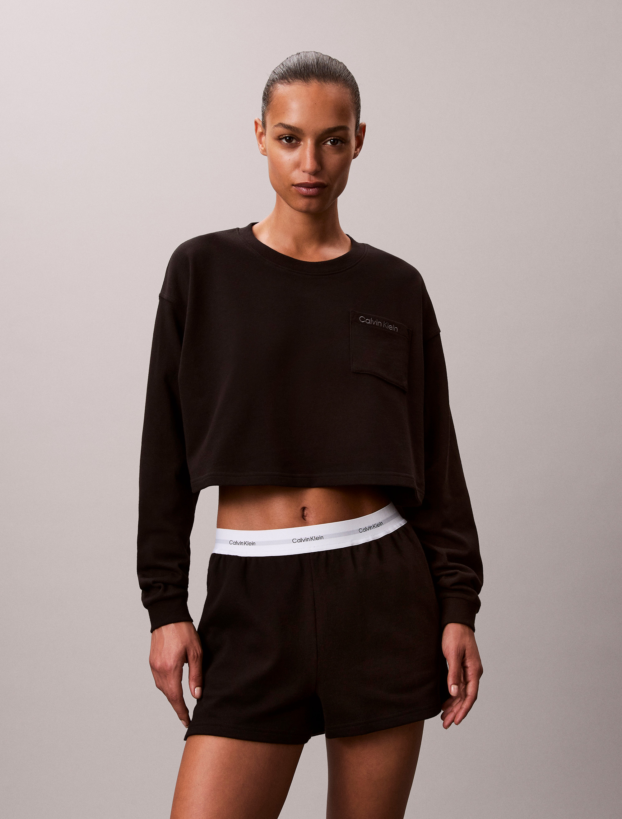 Logo Cotton Jersey Sleep Short