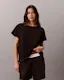 Cotton Stretch Lounge Relaxed Logo Tee