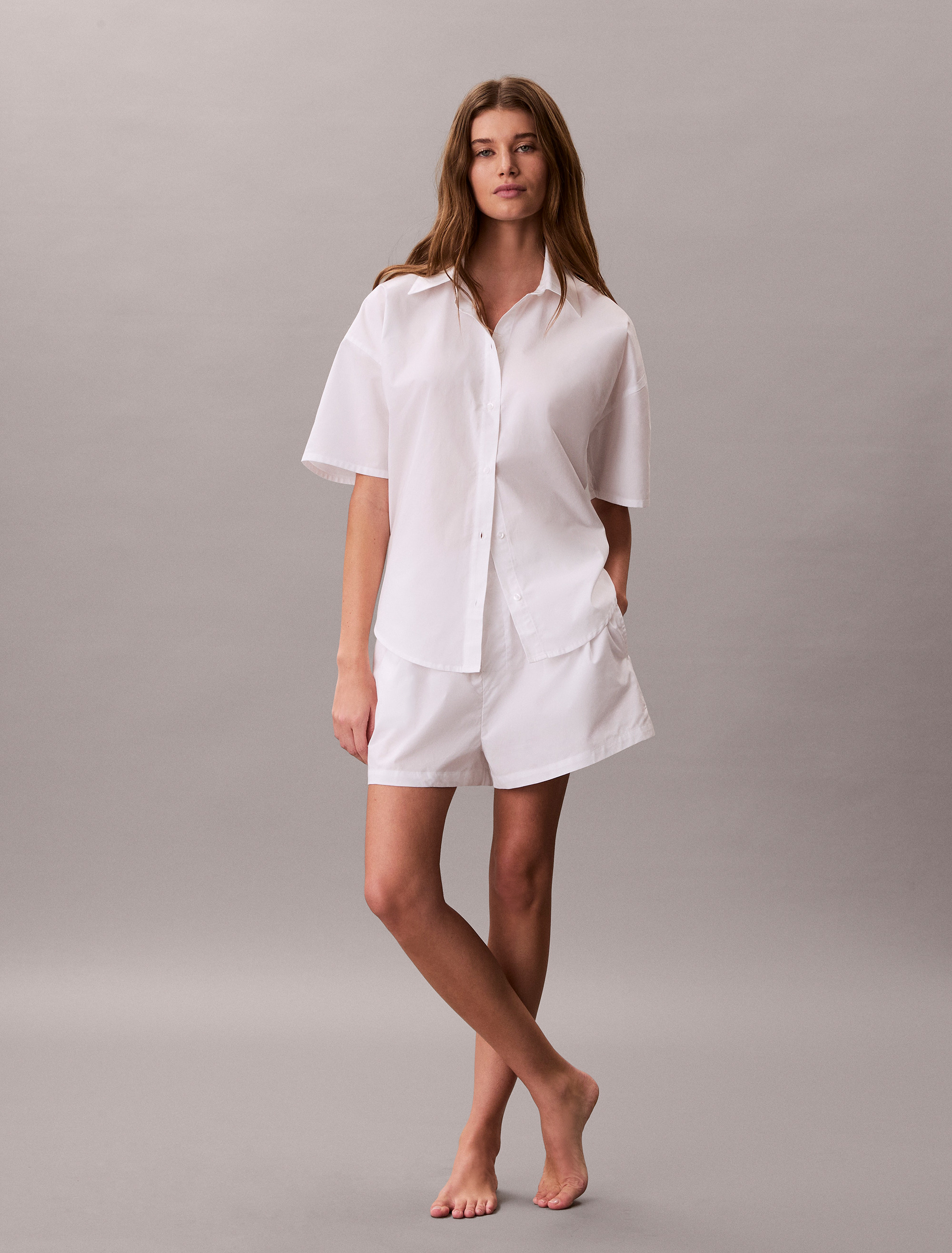 Cotton Poplin Pyjama Shorts