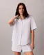 Cotton Poplin Shorts Pyjama Set