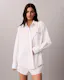 Cotton Poplin Script Sleep Shirt