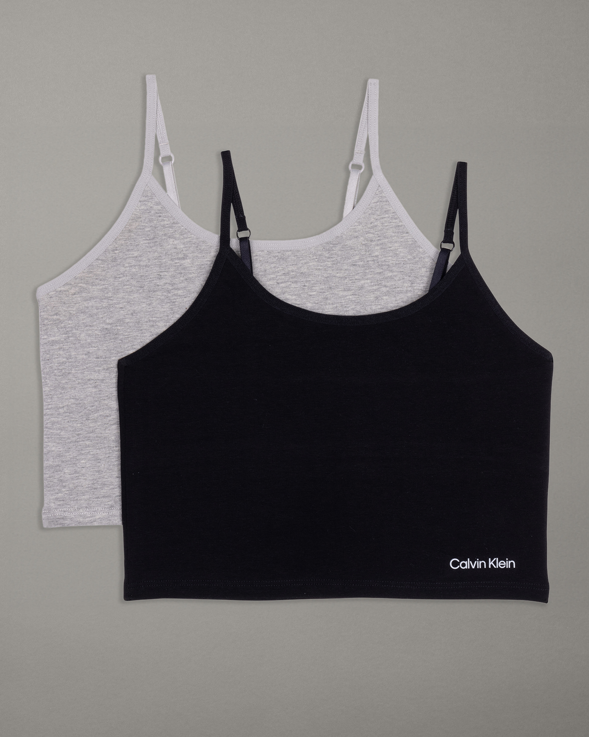 Girls 2 Pack Shelf Bra Camis