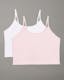 Girls 2 Pack Shelf Bra Camis