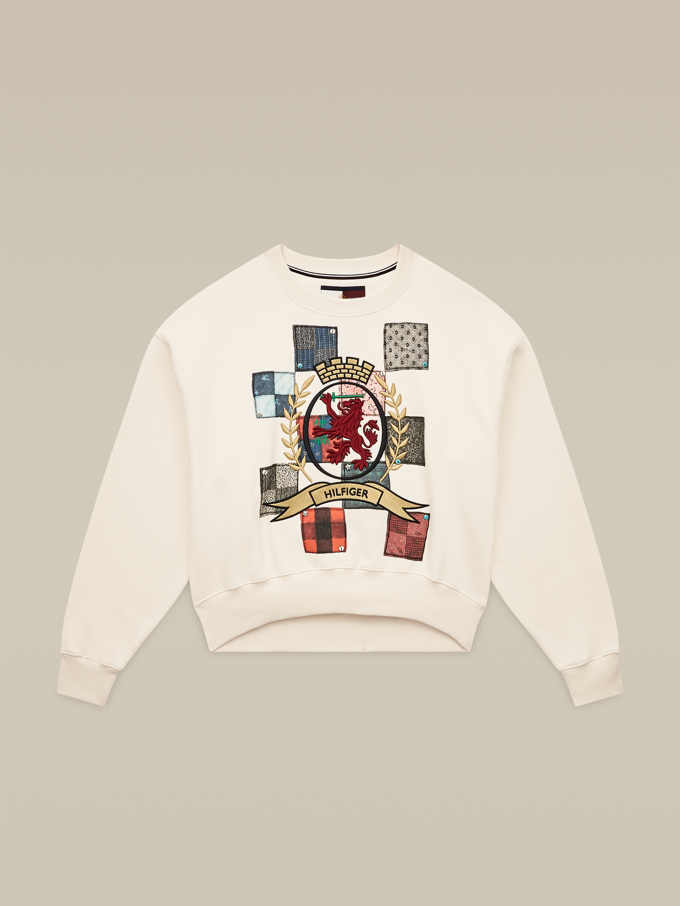 Hilfiger Collection Patchwork Sweatshirt Sweatshirts Hoodies Tommy Hilfiger