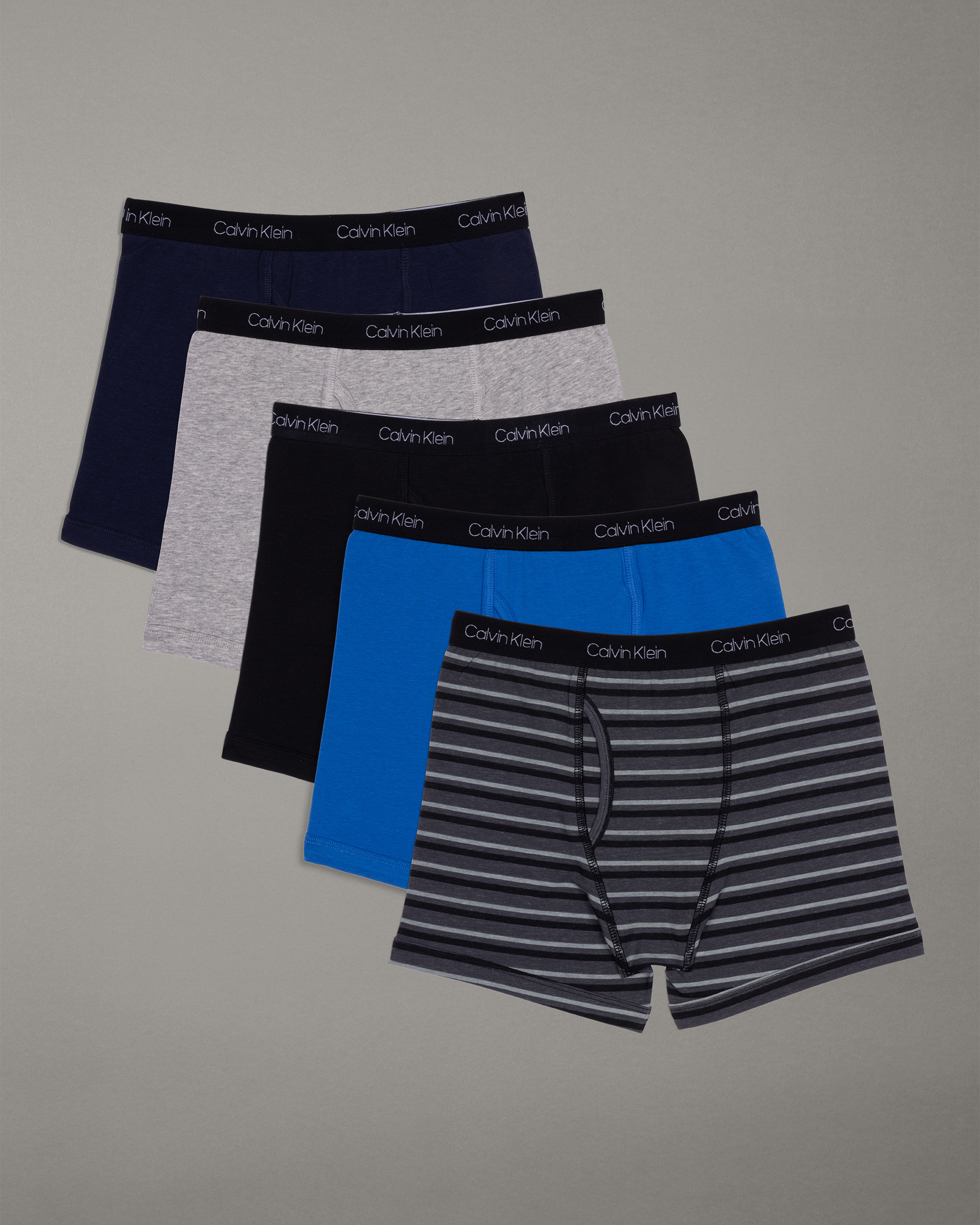 Boys Cotton Stretch 5 Pack Boxer Briefs