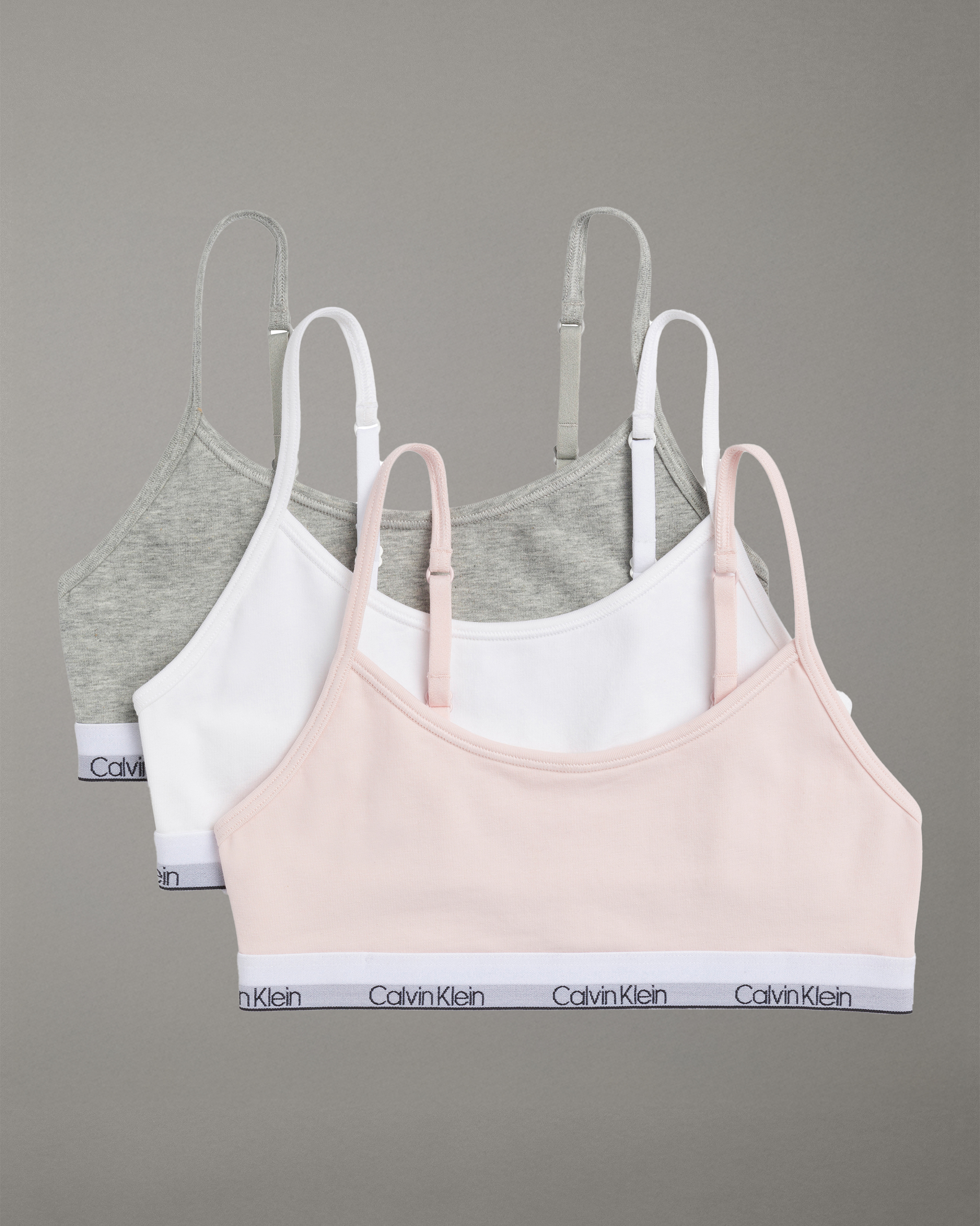 Girls 3 Pack Cropped Bralettes