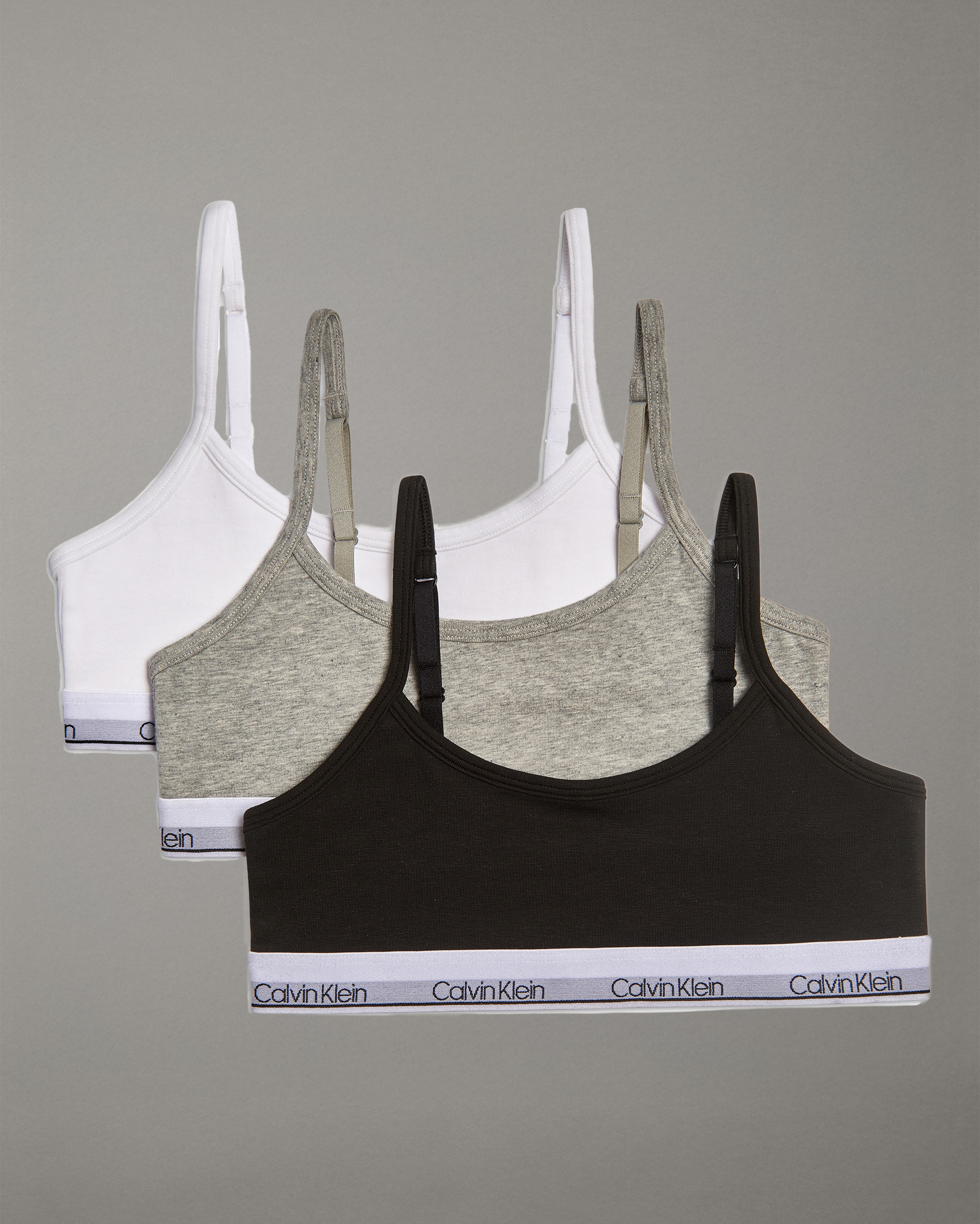 Girls 3 Pack Cropped Bralettes