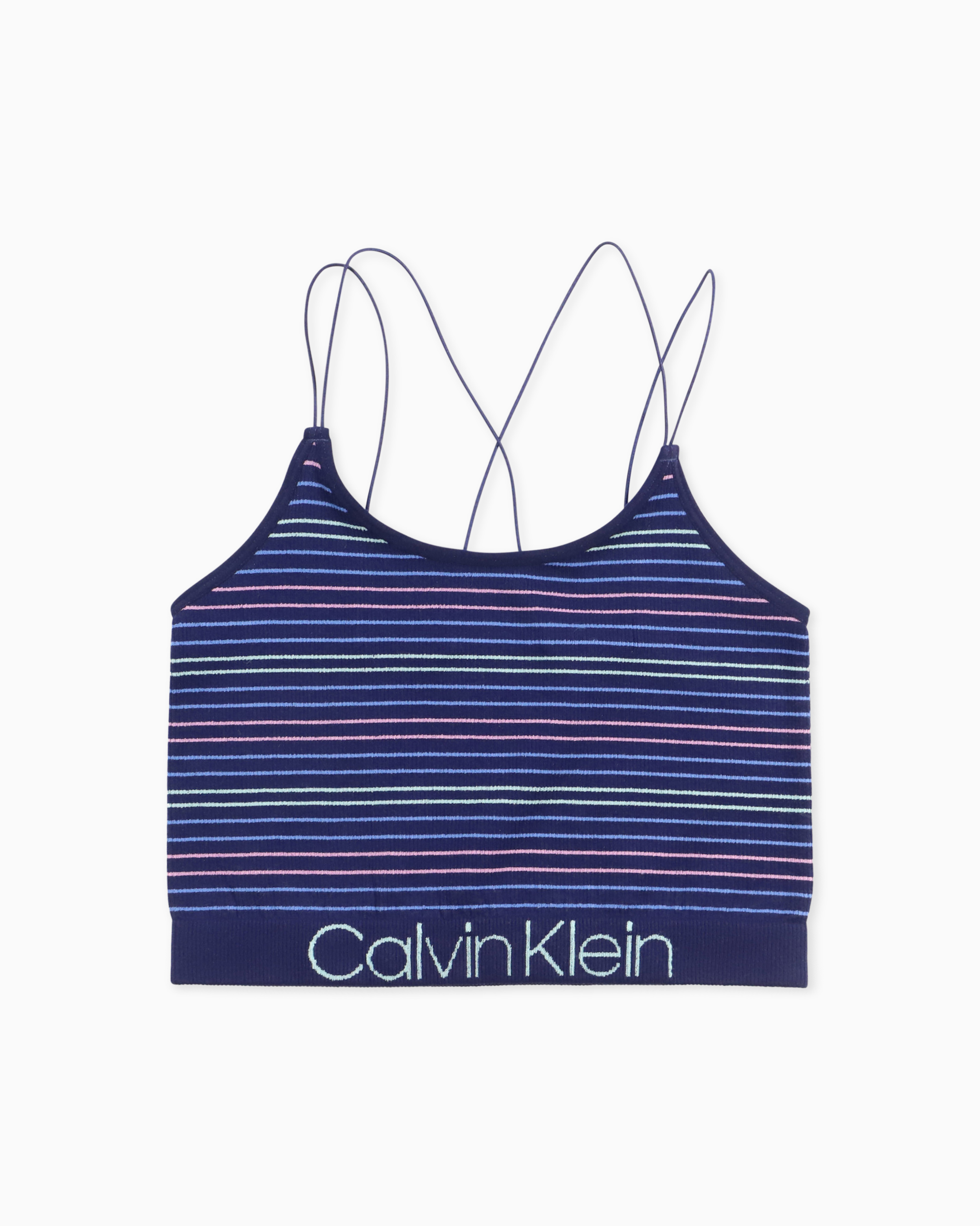 purple calvin klein sports bra