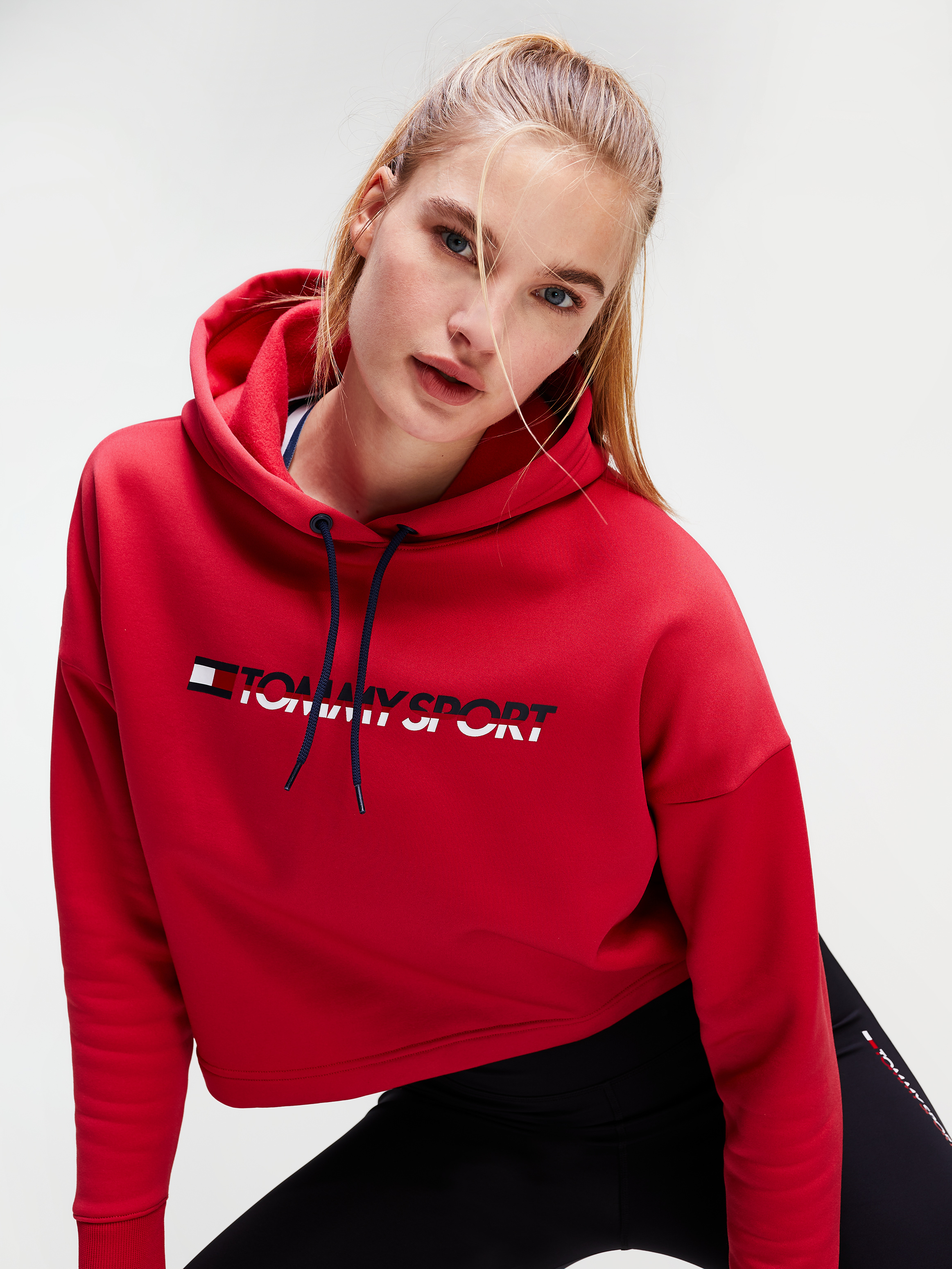 Tommy sport 2025 fleece hoodie