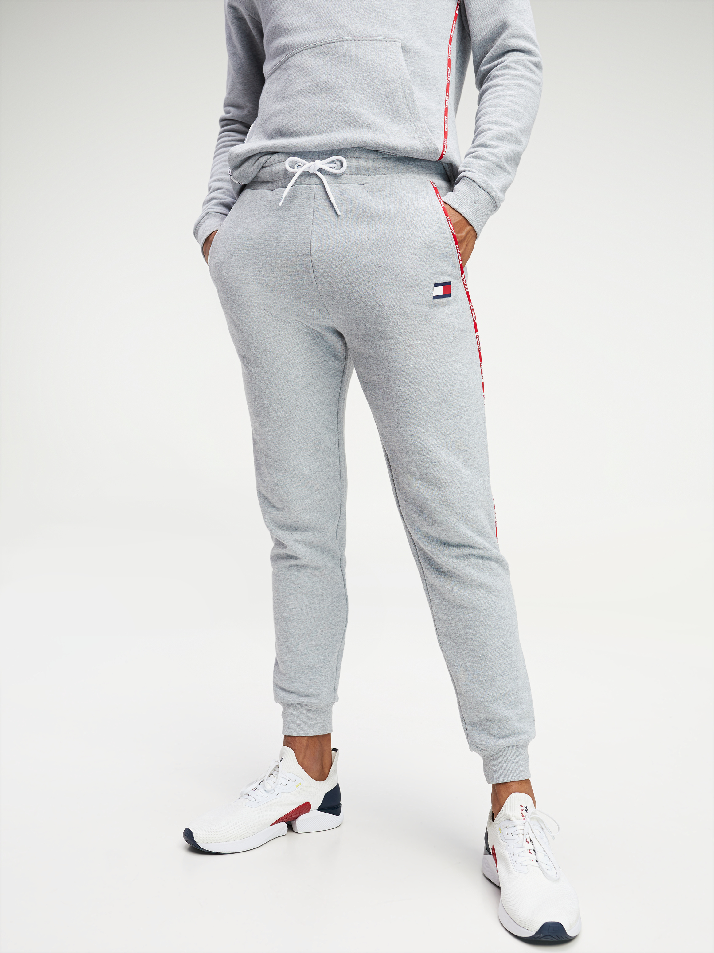 Tommy hilfiger logo shop cuffed fleece pants