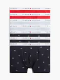 Boys 7-Pack Signature Print Logo Waistband Trunks